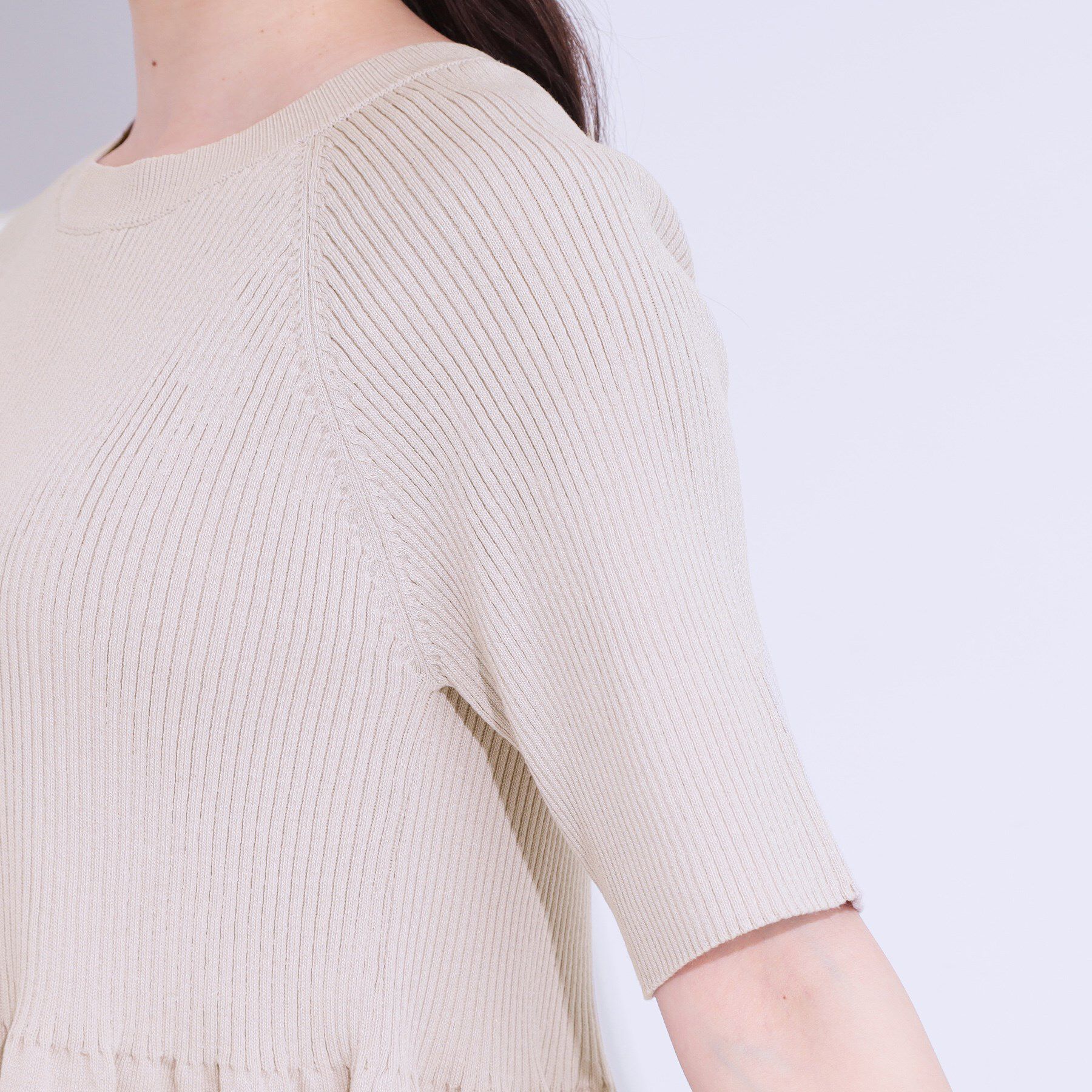 SHOO･LA･RUE「ペプラムニットトップス」|ニット・セーター|