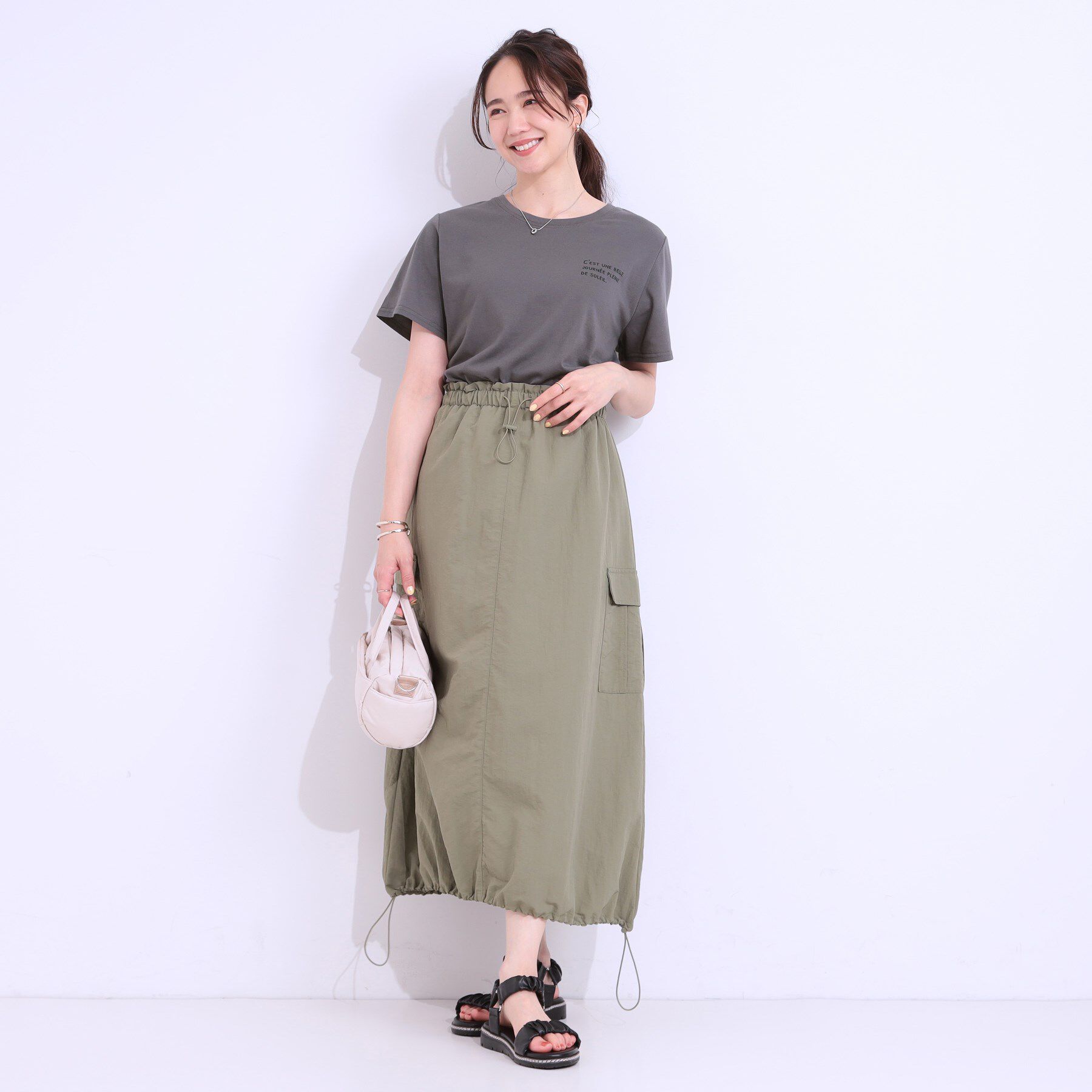 SHOO･LA･RUE「【S-LL/2点セット】ラメニットキャミ＆ロゴTシャツ」|その他|