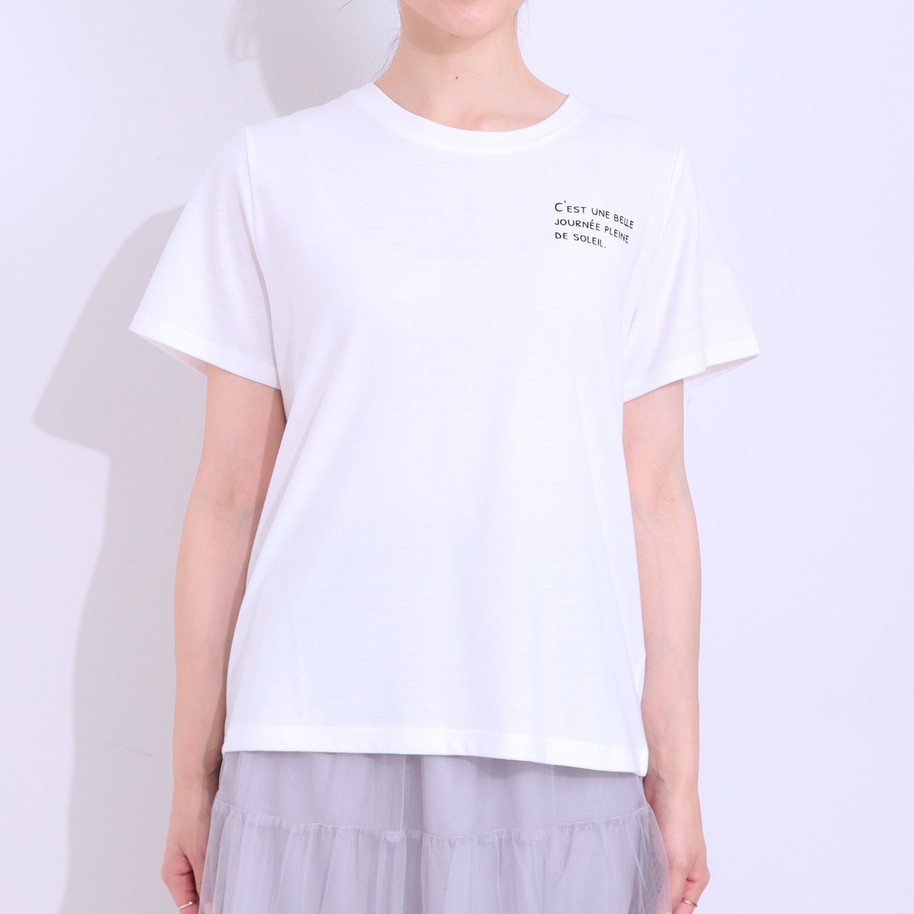 SHOO･LA･RUE「【S-LL/2点セット】ラメニットキャミ＆ロゴTシャツ」|その他|