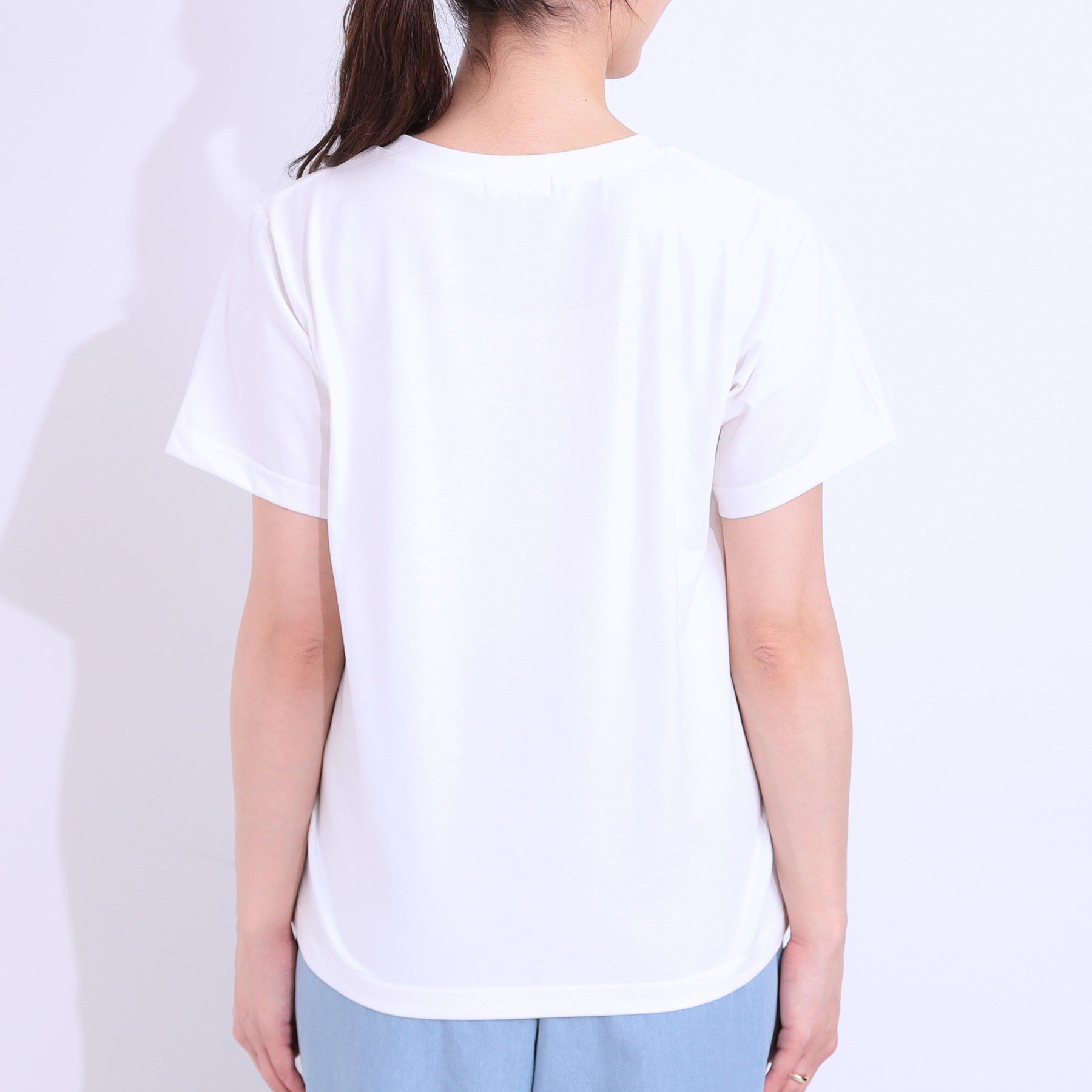 SHOO･LA･RUE「【S-LL/2点セット】大人カジュアルに レースビスチェ+プリントTシャツ」|その他|