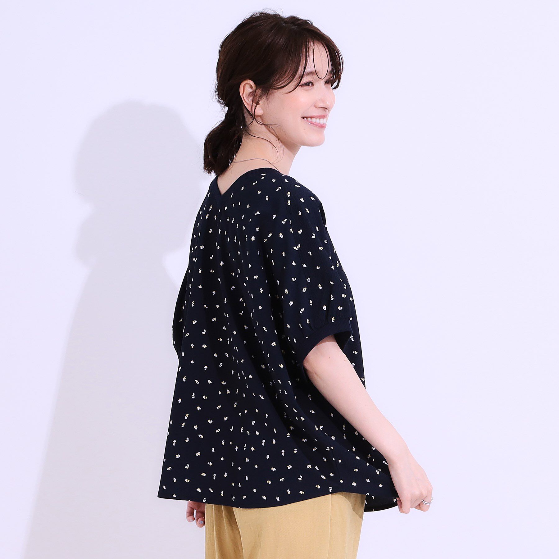 SHOO･LA･RUE「【洗える/前後2WAY】涼しく軽やかな アソートドルマンブラウス」|シャツ・ブラウス|