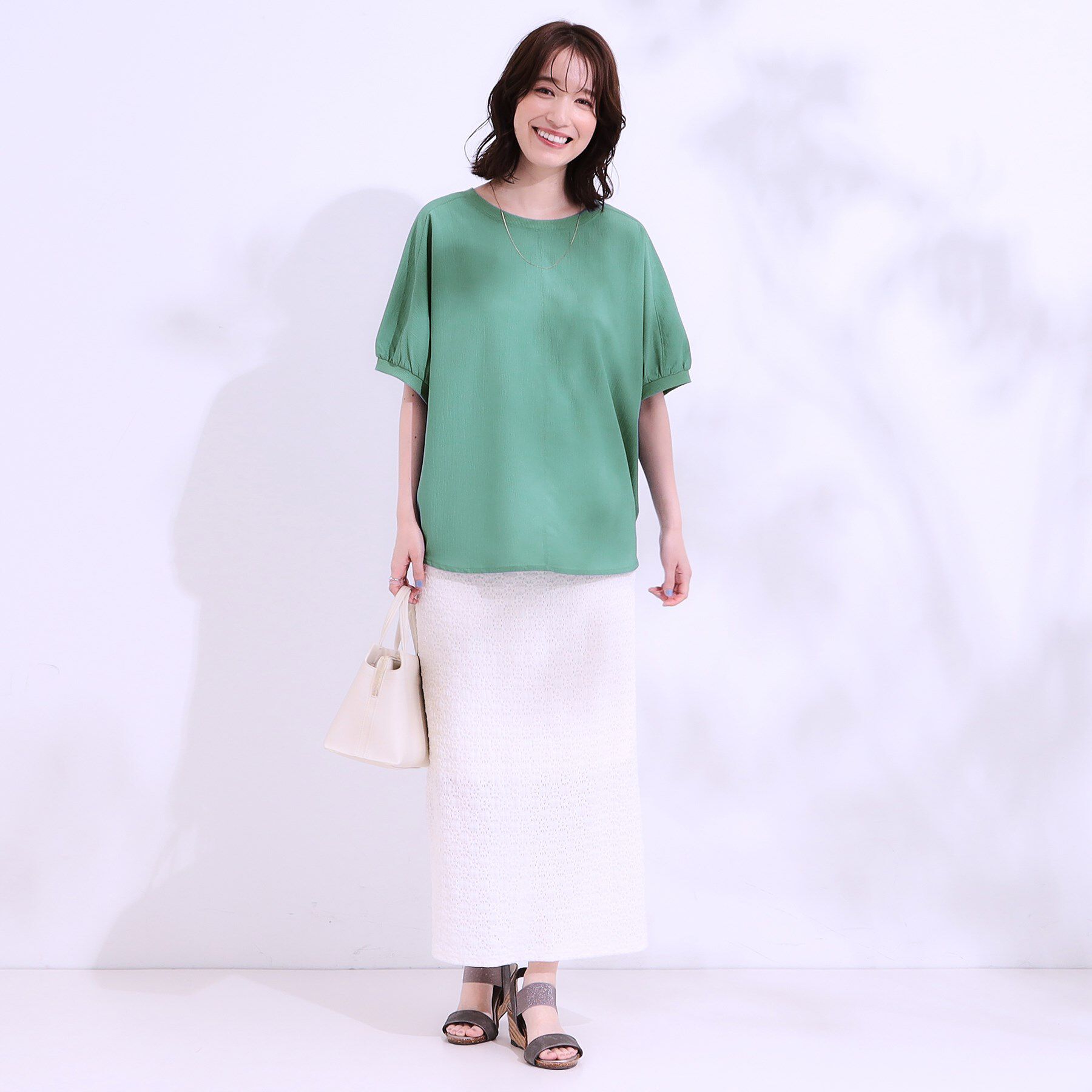 SHOO･LA･RUE「【洗える/前後2WAY】涼しく軽やかな アソートドルマンブラウス」|シャツ・ブラウス|