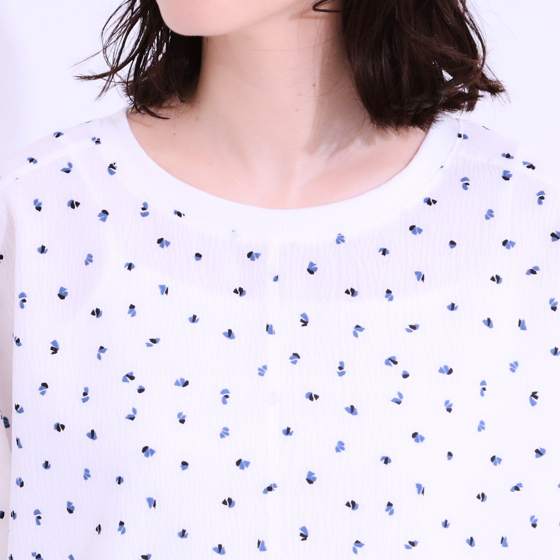 SHOO･LA･RUE「【洗える/前後2WAY】涼しく軽やかな アソートドルマンブラウス」|シャツ・ブラウス|