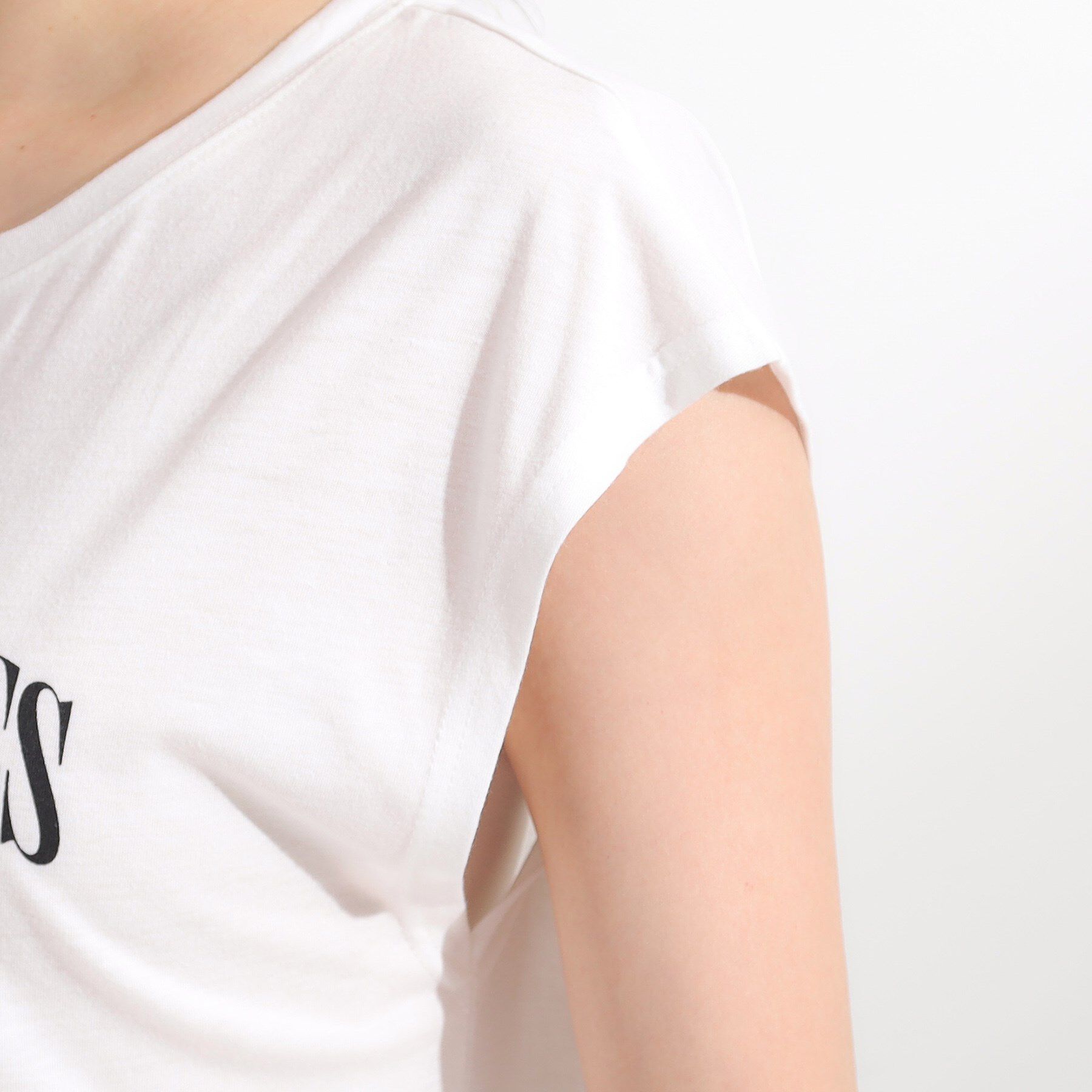 SHOO･LA･RUE「【2点セット/S-LL】メッシュリボン2WAYニット&times;フレンチスリーブTシャツ」|その他|