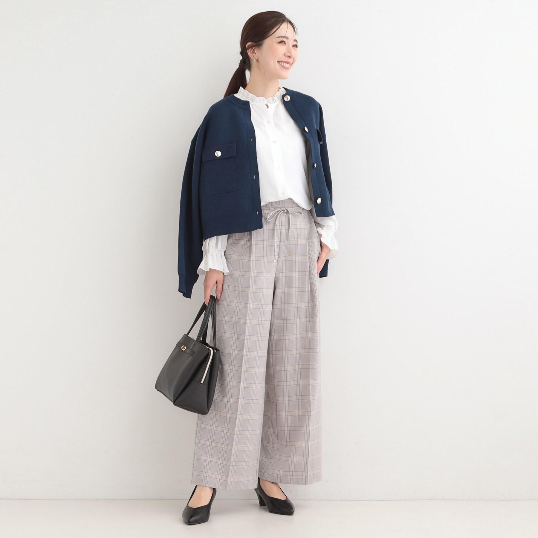 SHOO･LA･RUE「【洗濯機可/S-LL】1枚でも羽織りでも 華やか上品カーデ」|カーディガン|