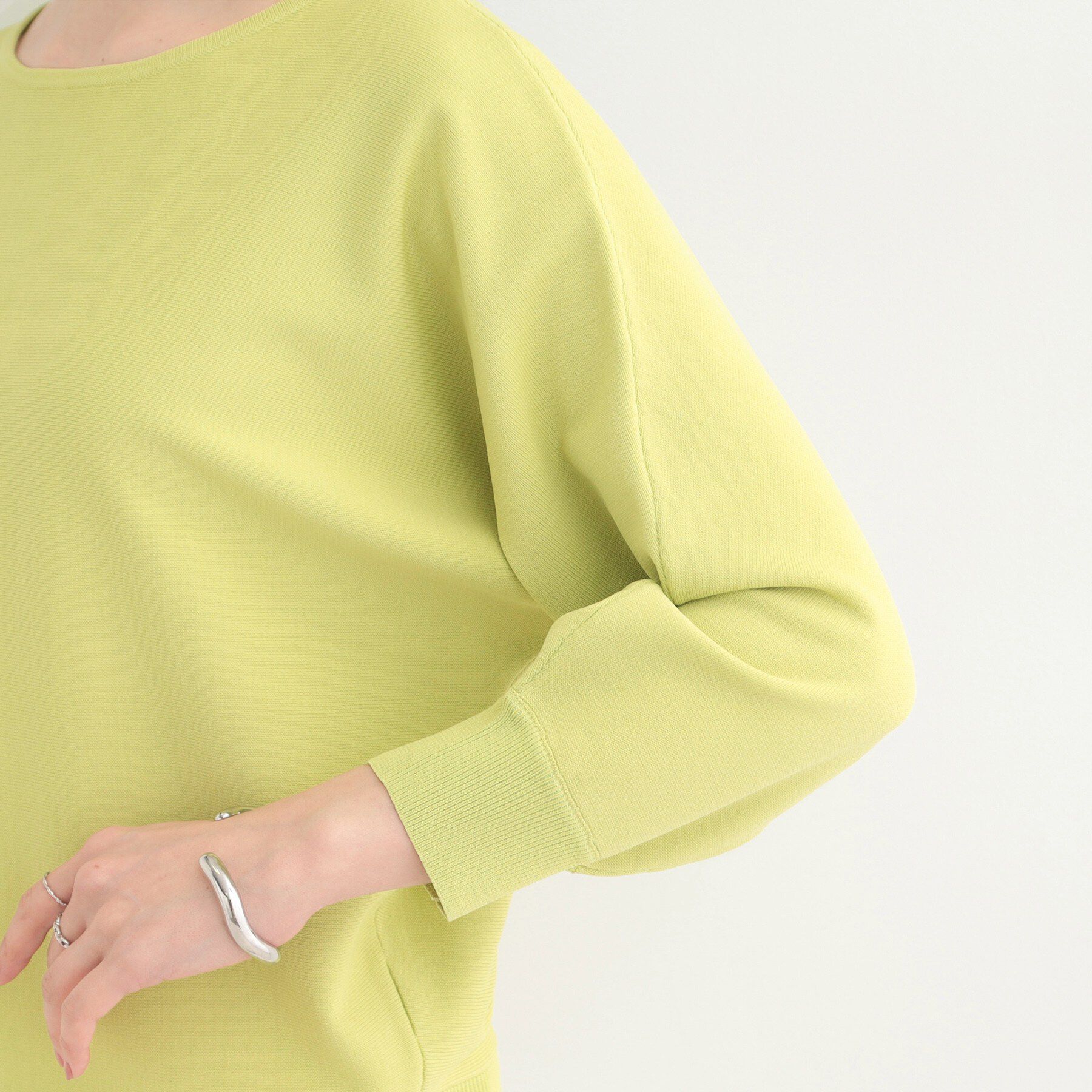 SHOO･LA･RUE「【洗濯機可/S-LL】さらりと軽やか インせず着られる すっきり見えドルマンニット」|ニット・セーター|