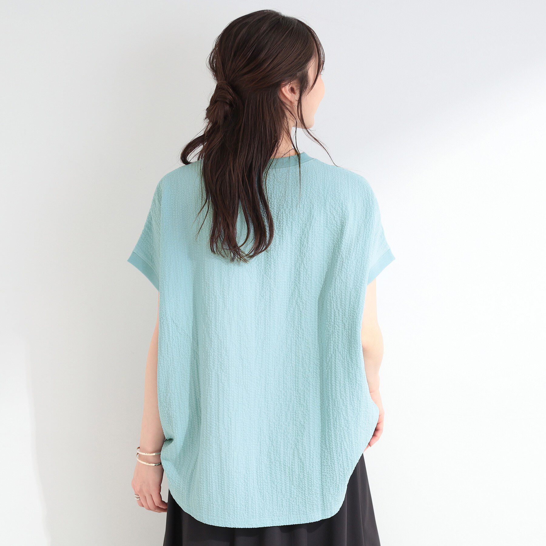 SHOO･LA･RUE「【洗濯機可】ぽこぽこさらさら アソートTシャツ」|Tシャツ・カットソー|