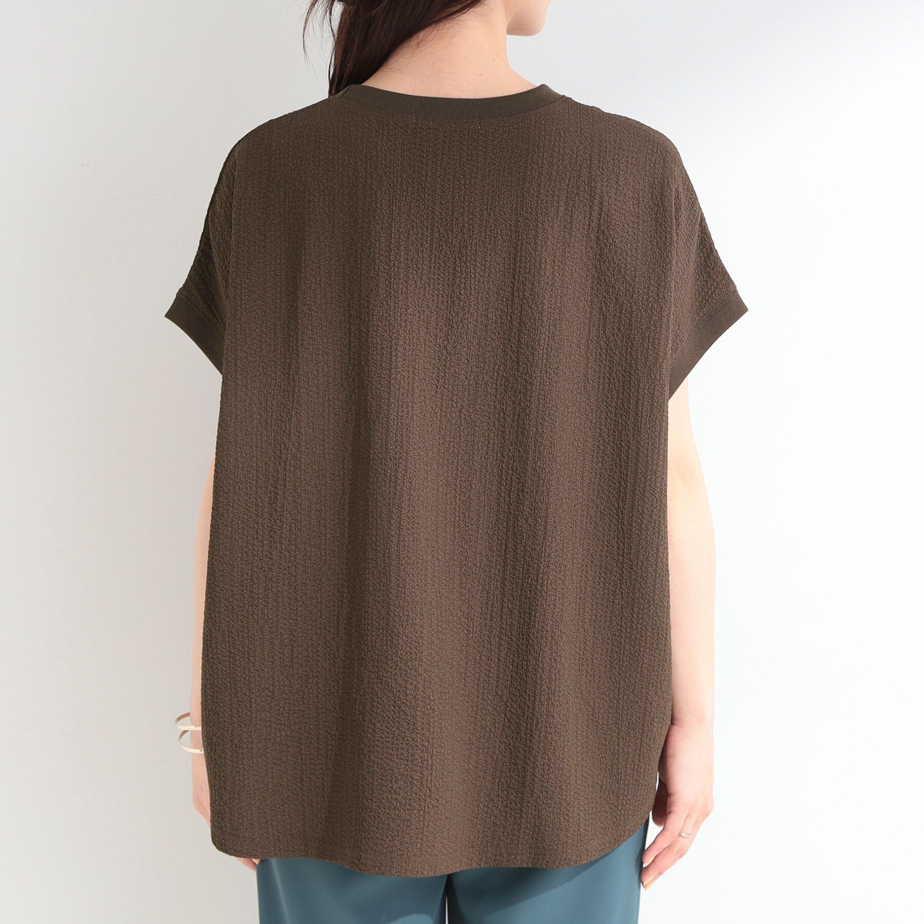 SHOO･LA･RUE「【洗濯機可】ぽこぽこさらさら アソートTシャツ」|Tシャツ・カットソー|