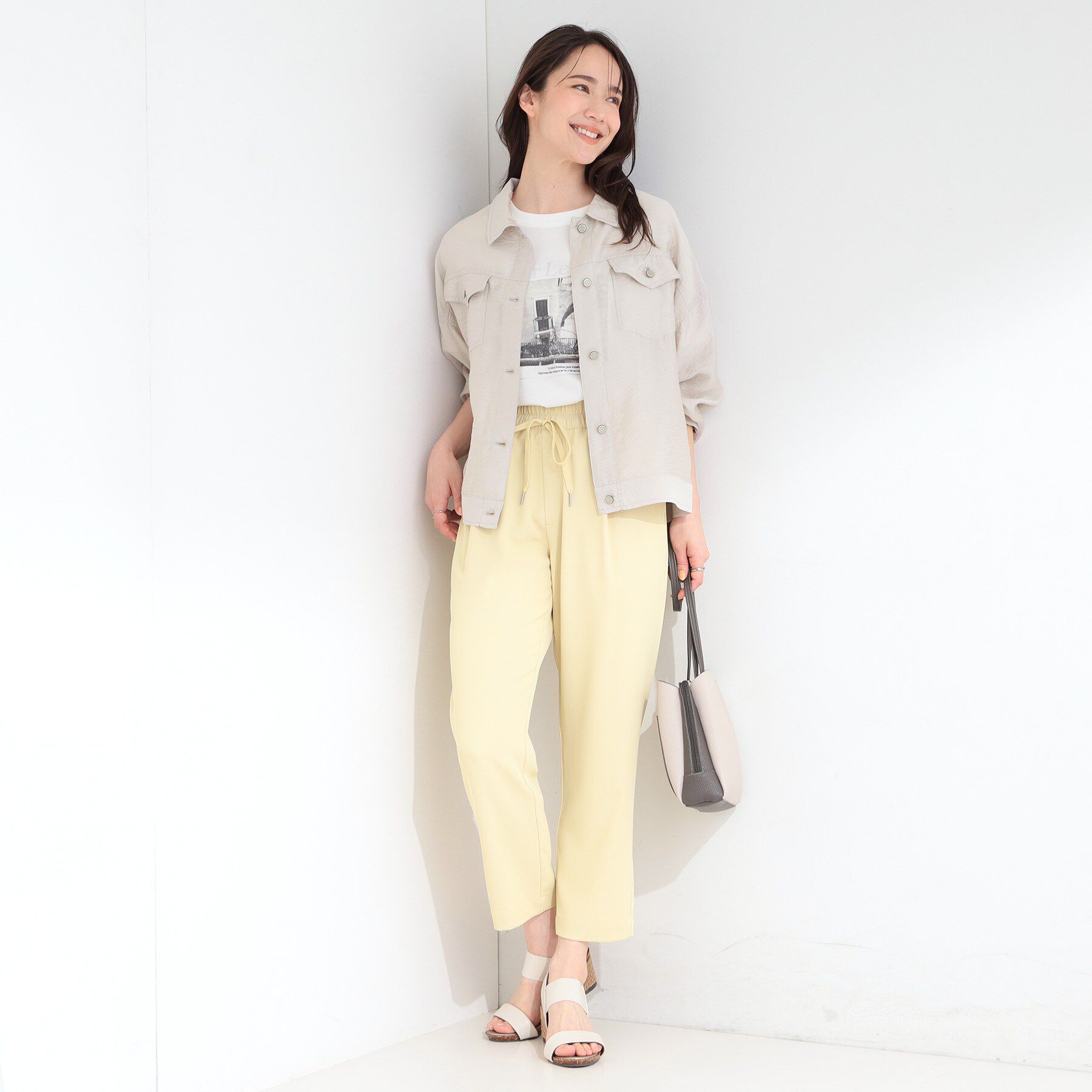 SHOO･LA･RUE「Gジャン風シアーシャツジャケット」|ブルゾン・スタジャン|