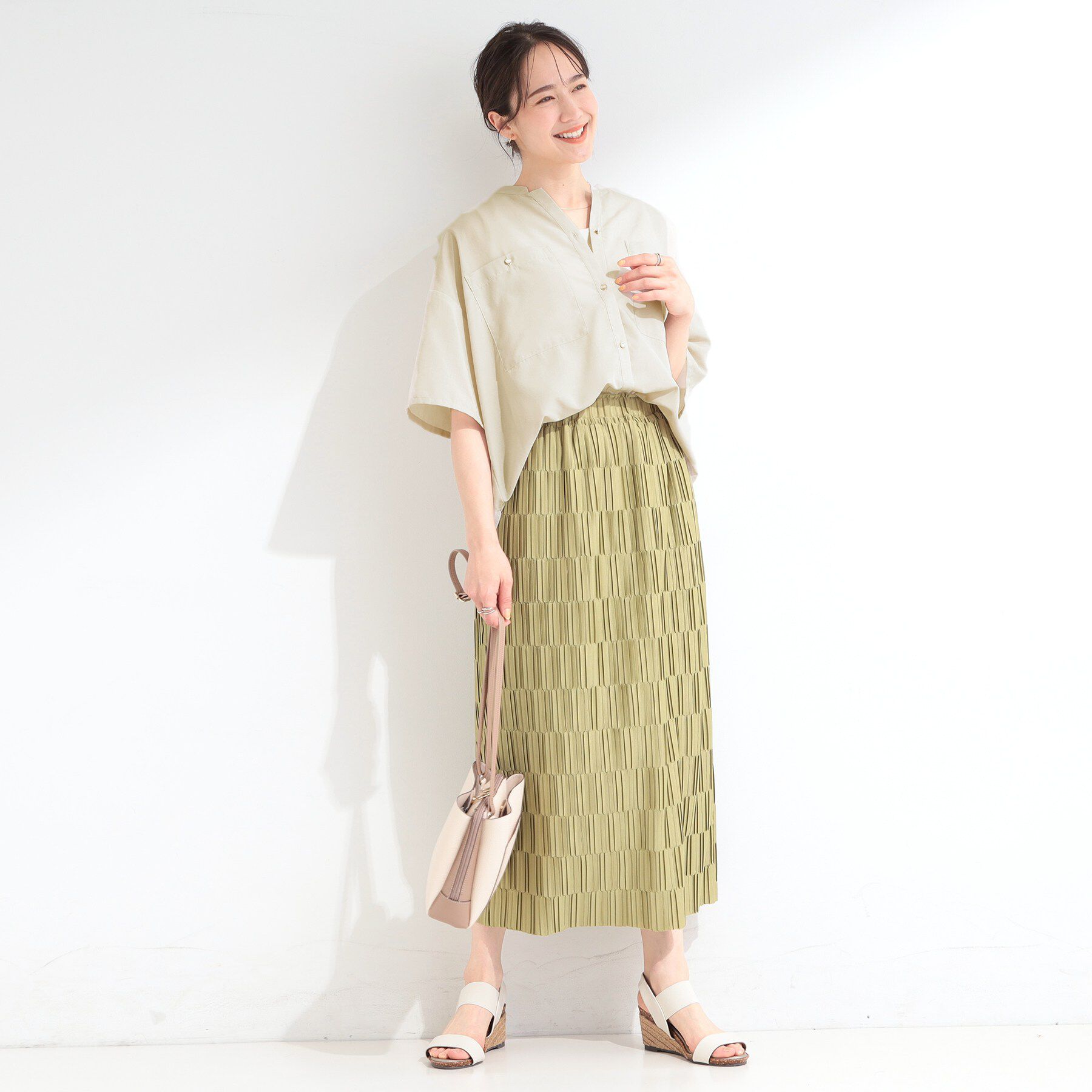 SHOO･LA･RUE「金ボタンビックポケットシャツ」|シャツ・ブラウス|