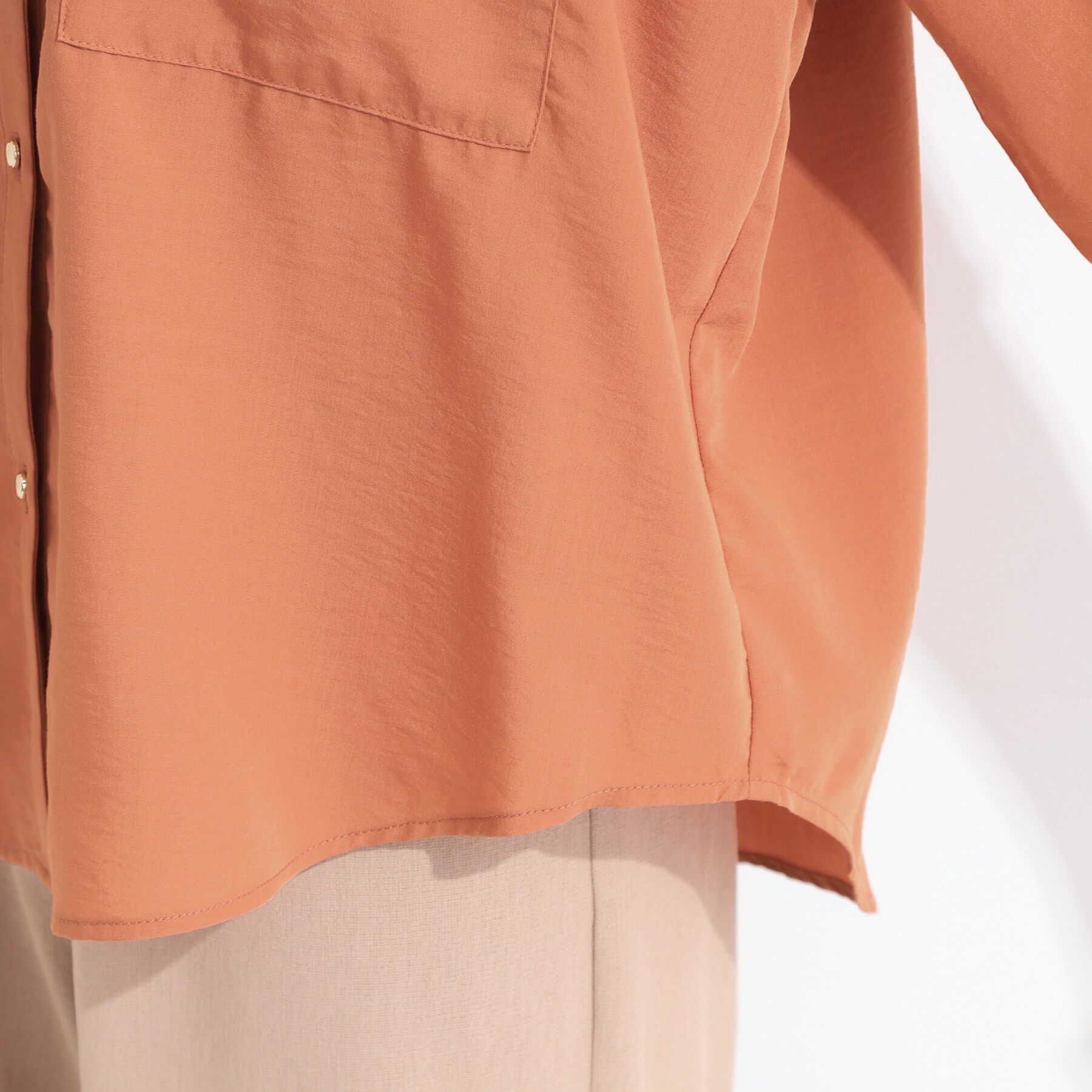 SHOO･LA･RUE「金ボタンビックポケットシャツ」|シャツ・ブラウス|