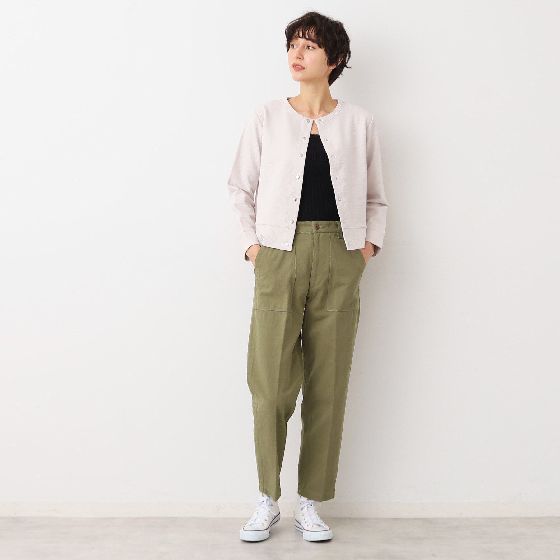 Dessin「【洗える】ニットリブタンクトップ」|キャミソール|