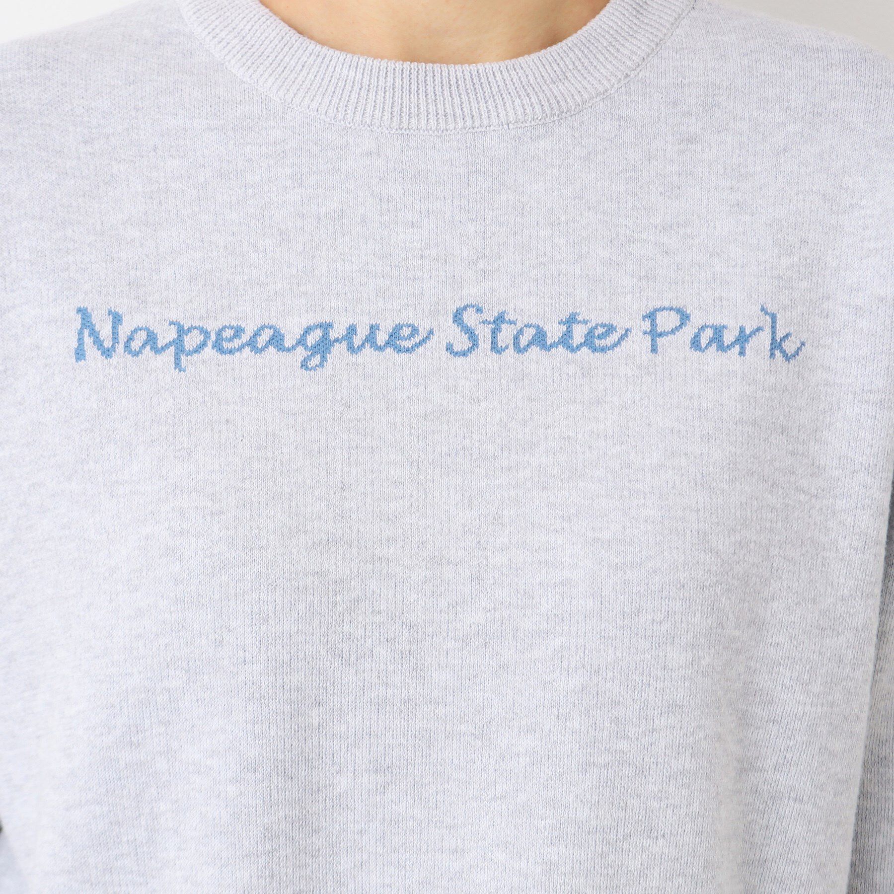 Dessin「【洗える】クロップド丈ロゴジャカードニット（S～L）」|ニット・セーター|