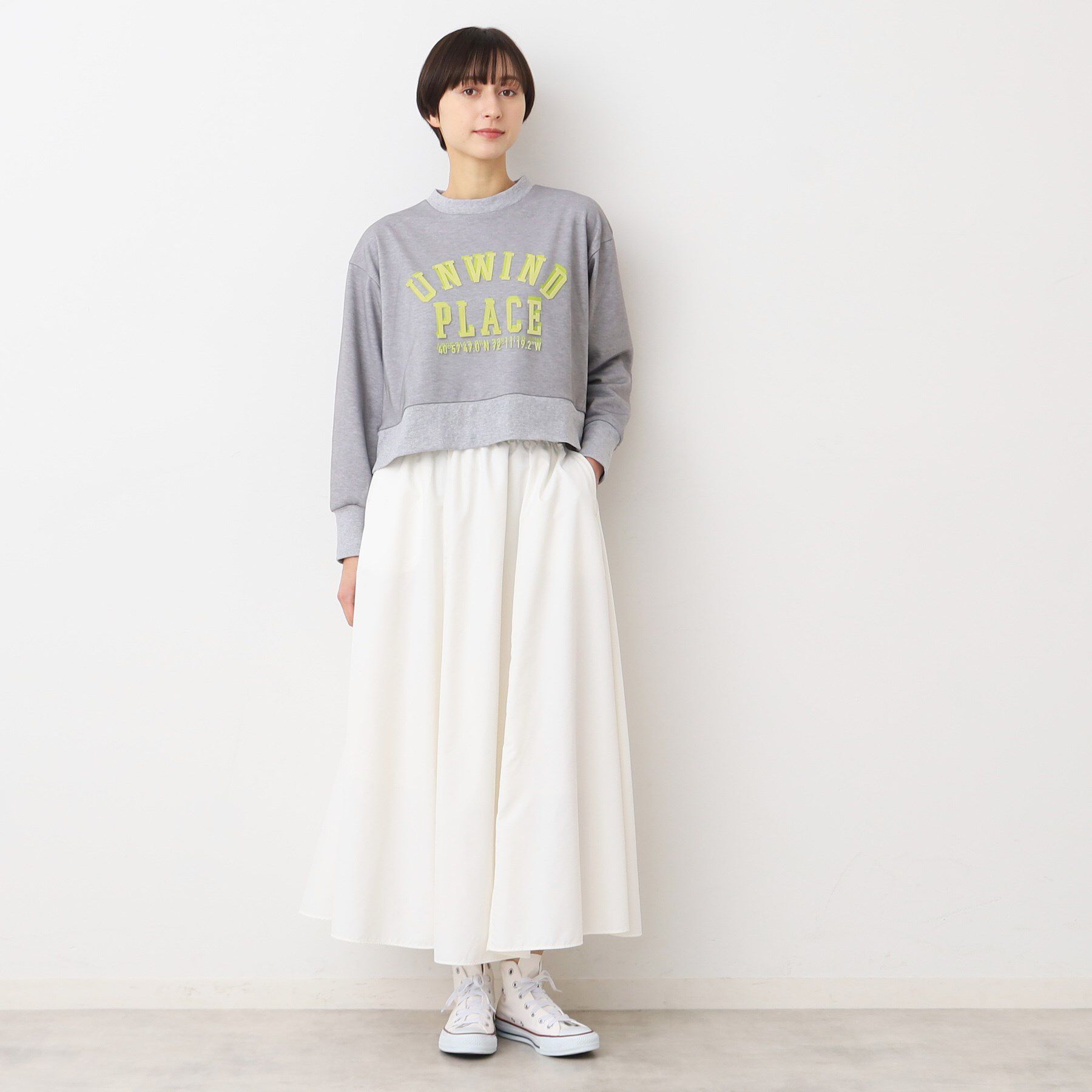 Dessin「【洗える】チュールレイヤードスウェット（S～L）」|パーカー|