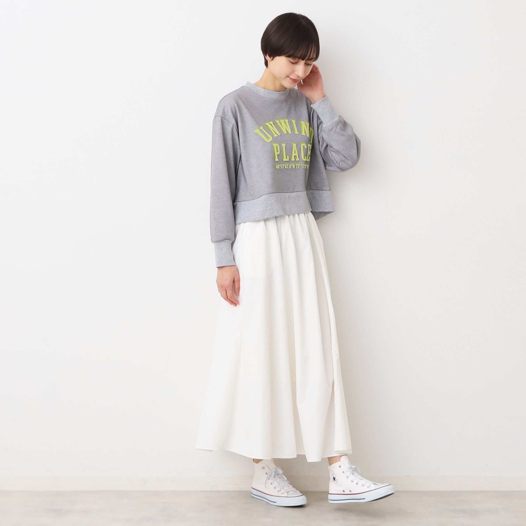 Dessin「【洗える】チュールレイヤードスウェット（S～L）」|パーカー|