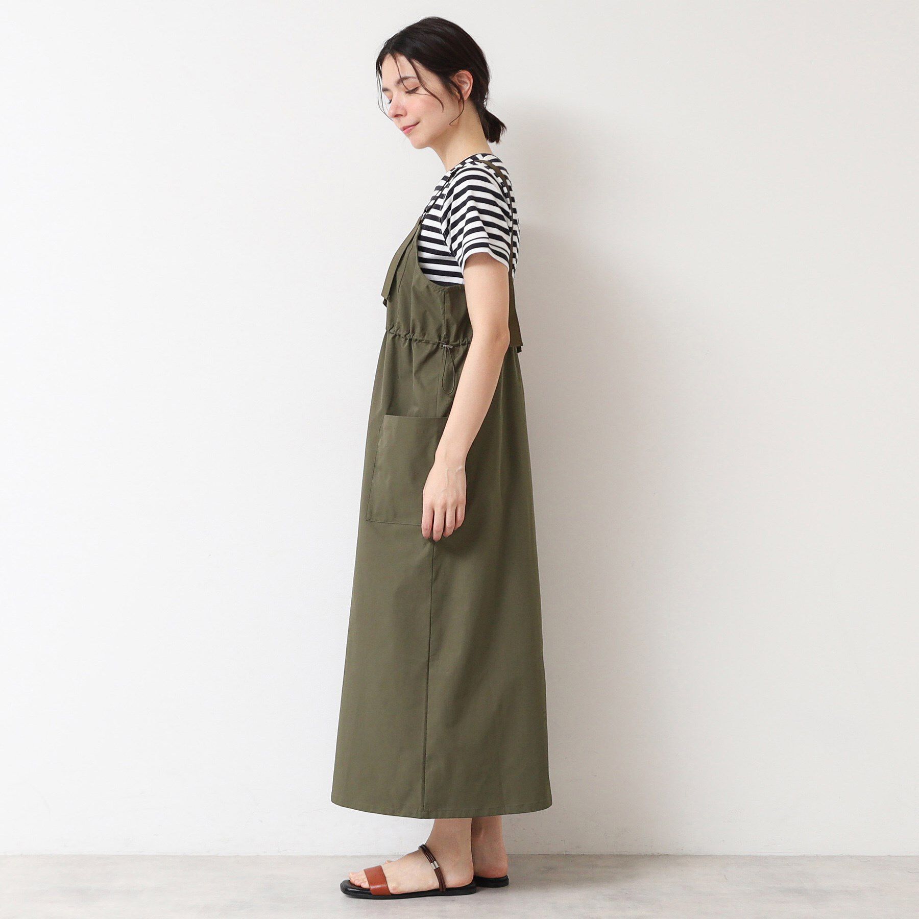 Dessin「【洗える】ベルト付きワークジャンスカ（S～L）」|ワンピース|