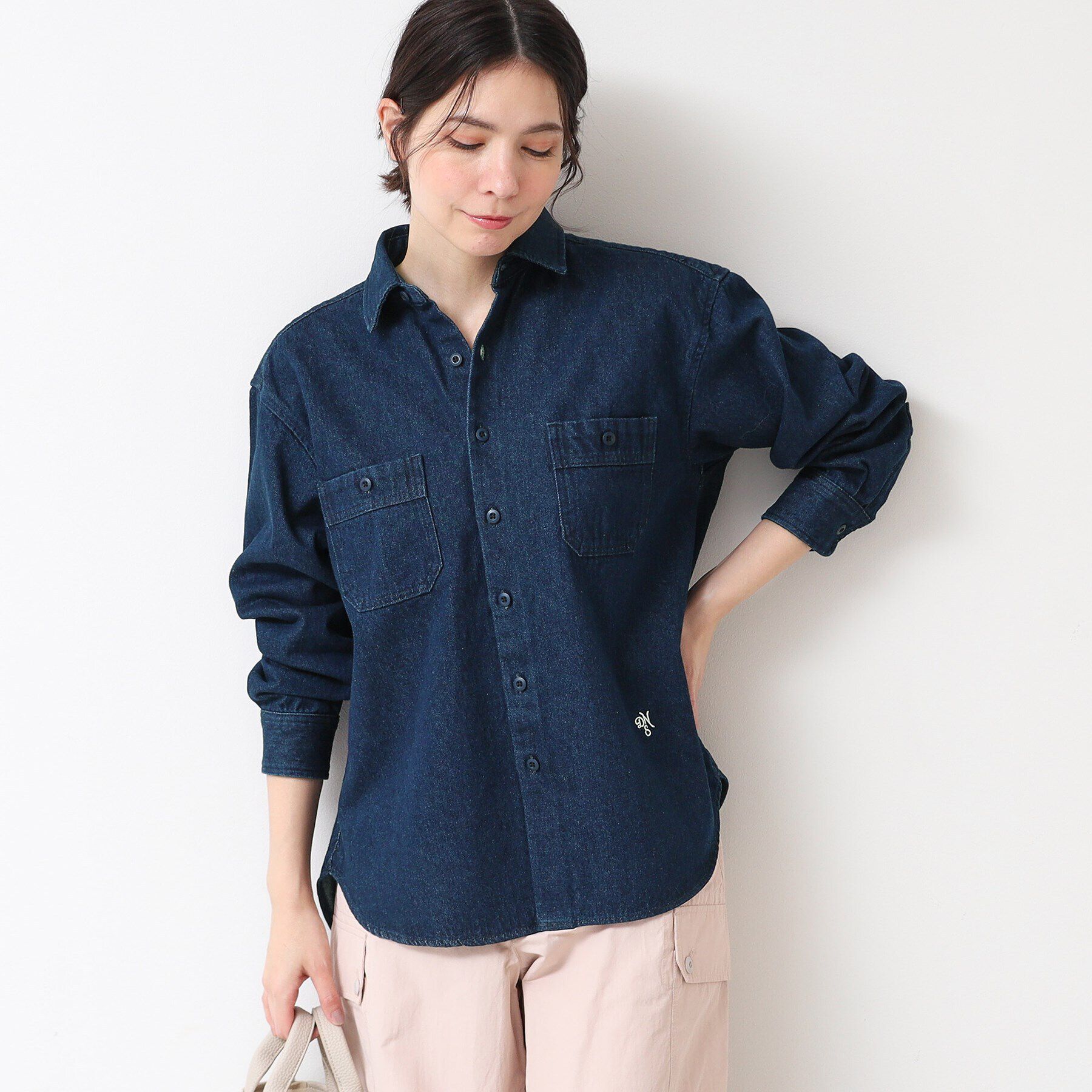 Dessin「【ユニセックス】デニムシャツ（10オンス）」|シャツ・ブラウス|ネイビー(094)