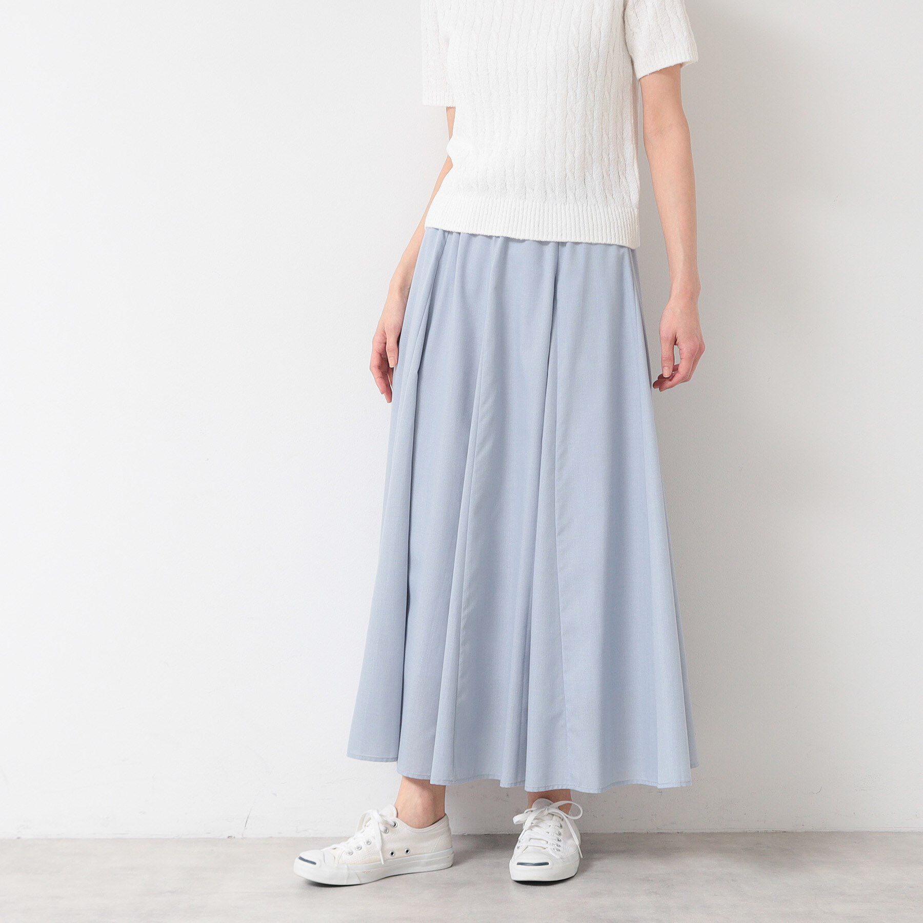 Dessin「【5色展開・ウエストゴム・洗える】エアリーフレアスカート（XS～L）」|スカート|