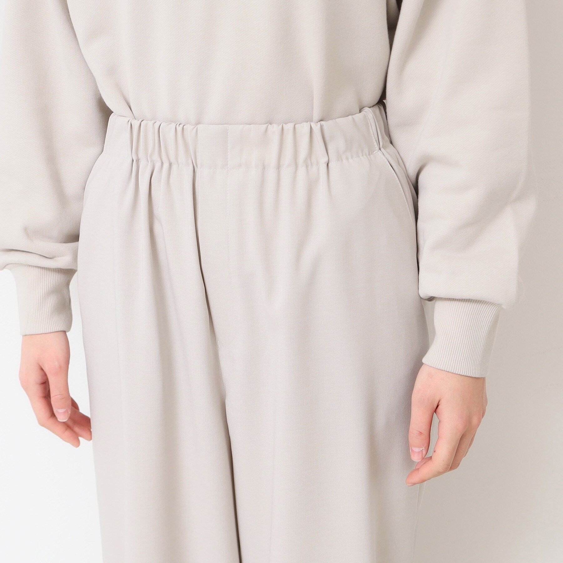 Dessin「【ウエストゴム・洗える】裾ドロスト付きパンツ（S～L）」|その他|