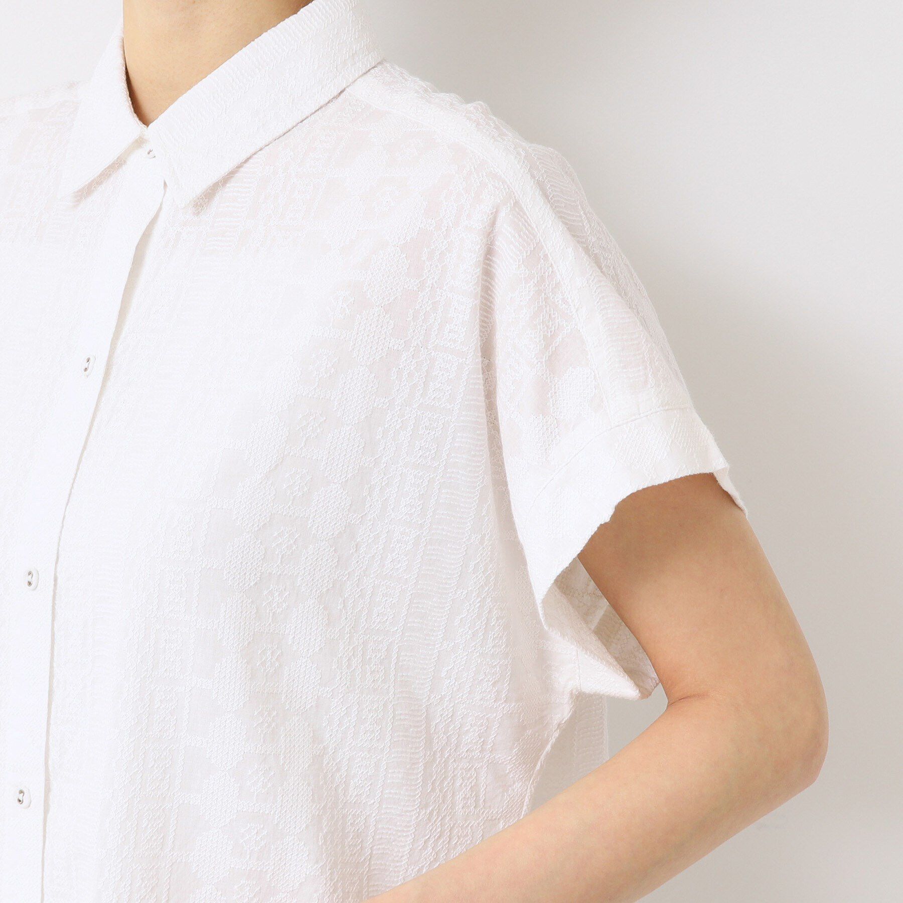 Dessin「【インド刺繍・セットアップ可能・洗える】シャツワンピース」|ワンピース|