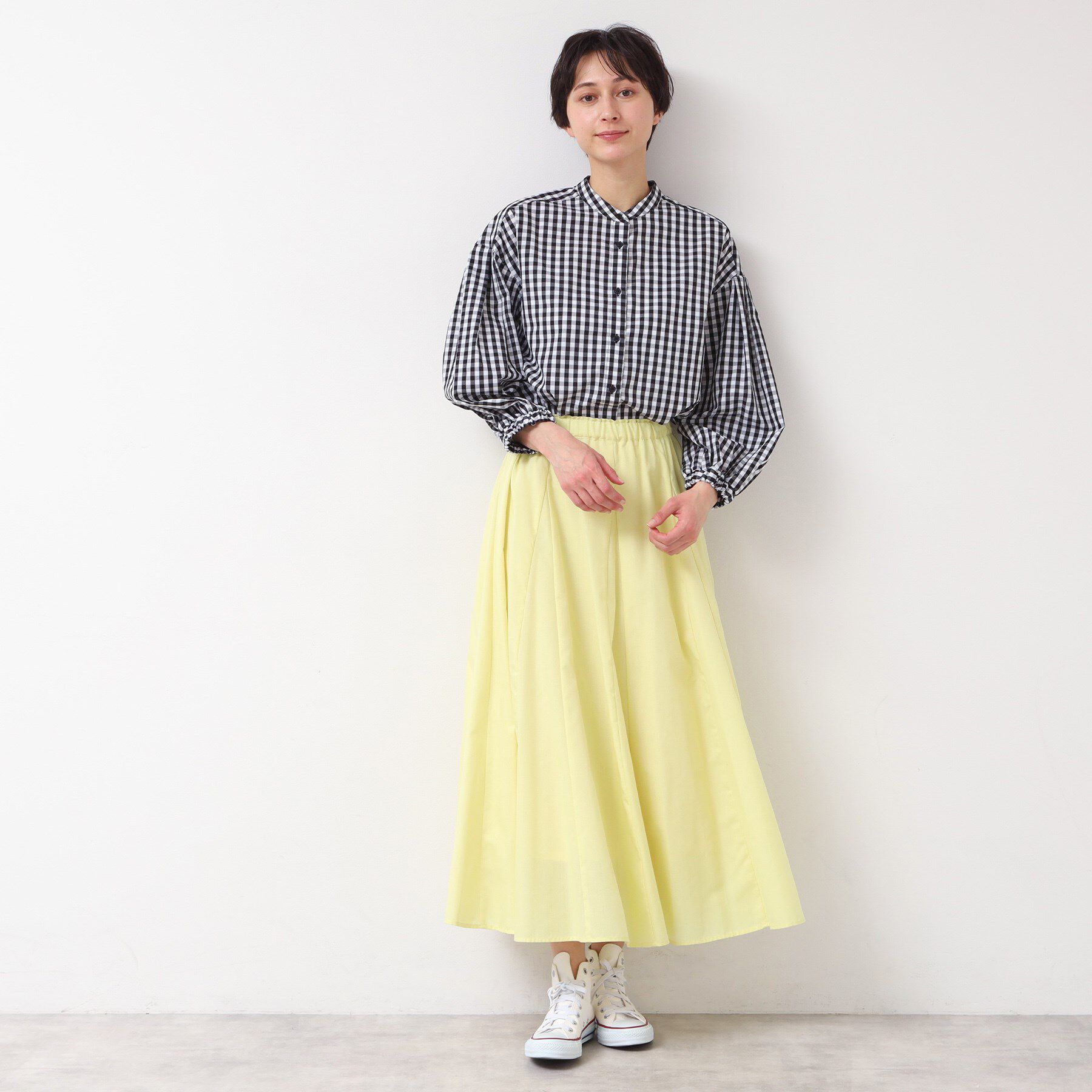 Dessin「【洗える・4サイズ展開】バンドカラーシャツ（XS～L）」|シャツ・ブラウス|