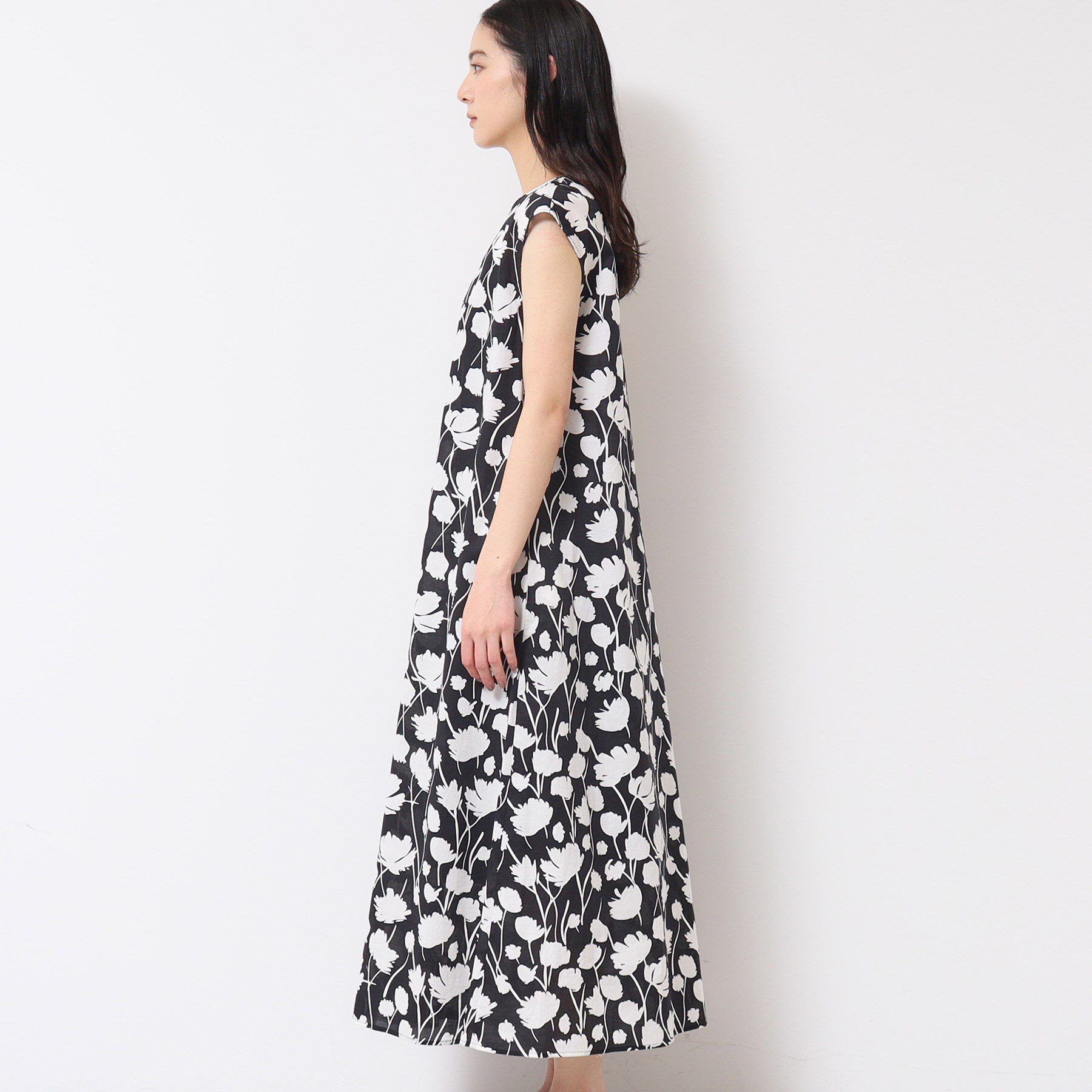 Dessin「【リンクコーデ・洗える】フラワープリントワンピース」|ワンピース|