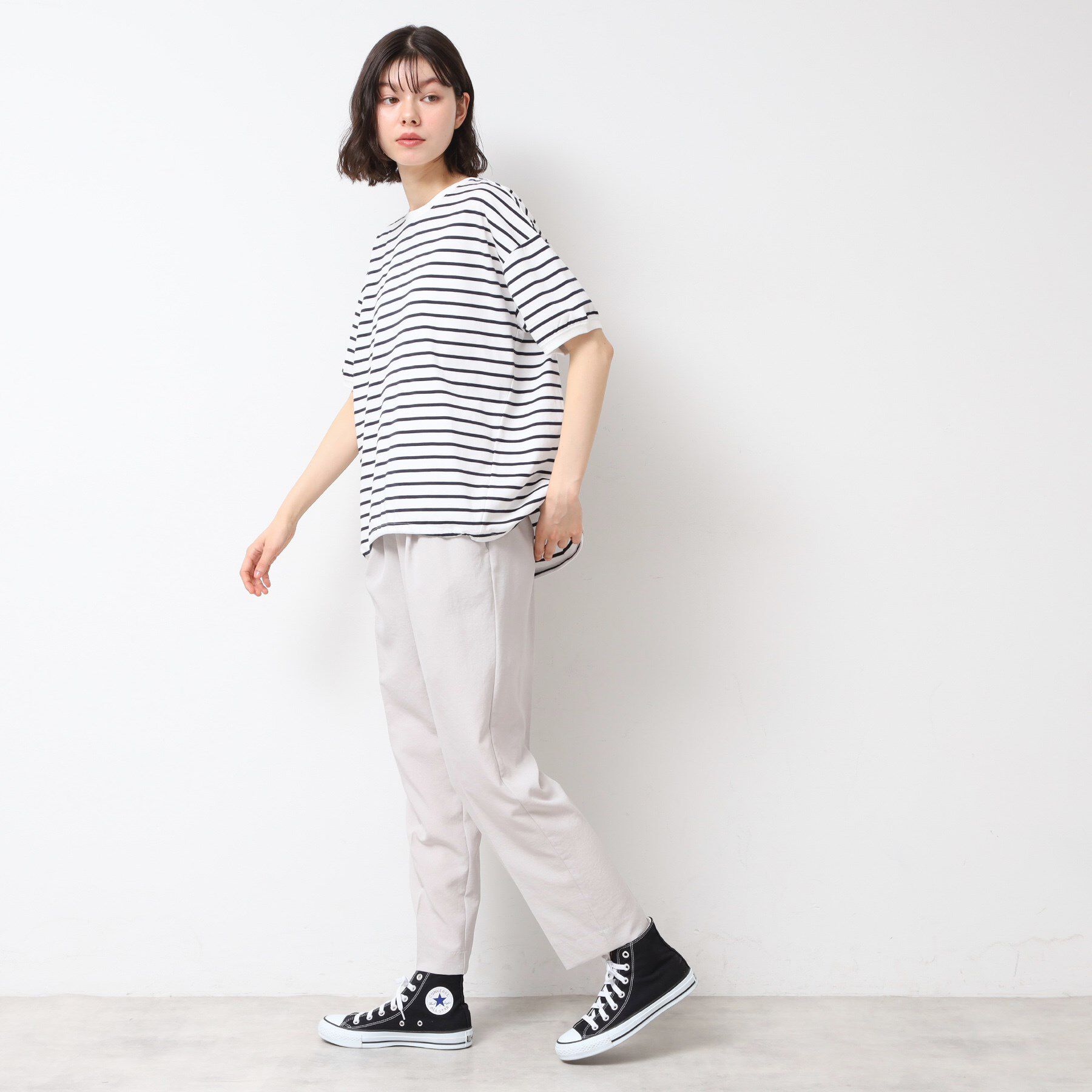 Dessin「【二の腕カバー/接触冷感/UV】ドローコードカットソー（XS～L）」|Tシャツ・カットソー|