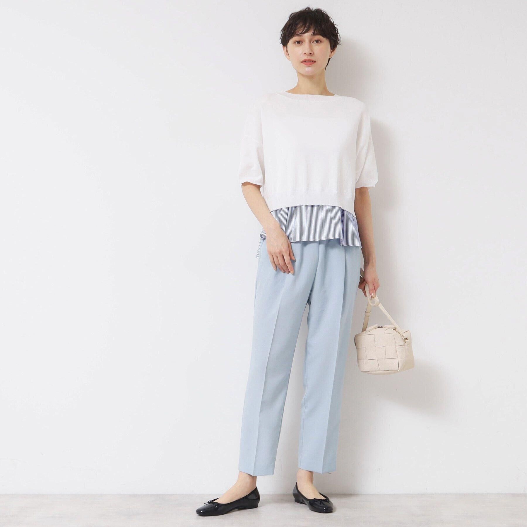 Dessin「【ウエストゴム・洗える】センターライン入りテーパードパンツ（XS～L）」|その他|