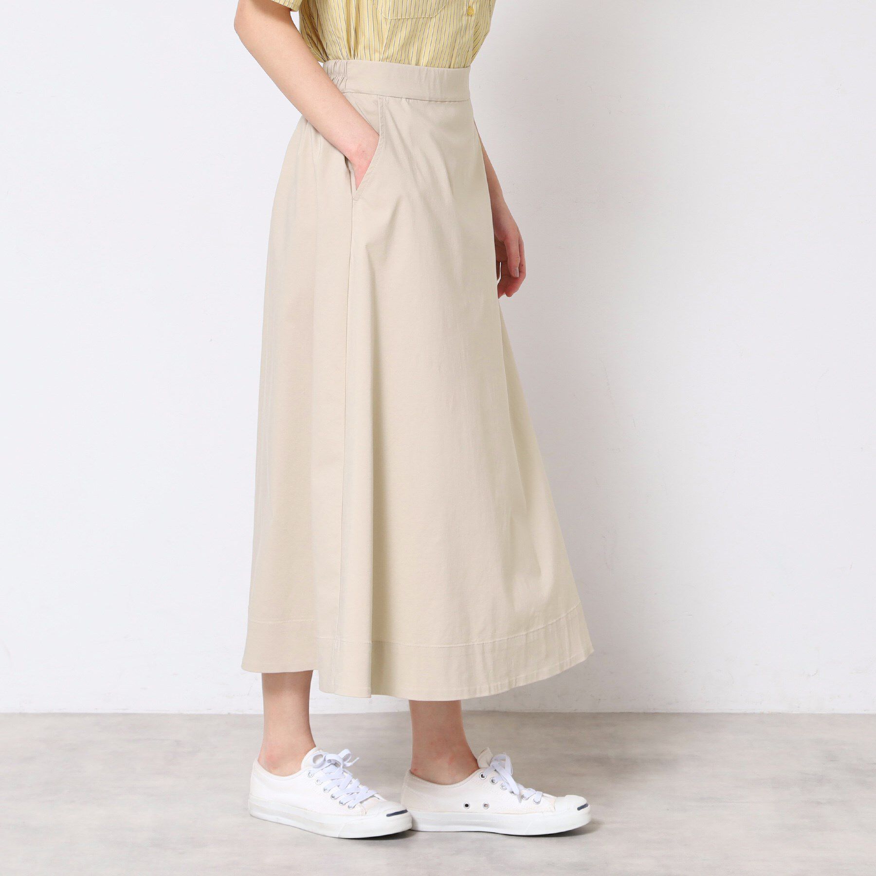 Dessin「【洗える】Aラインストレッチスカート」|スカート|