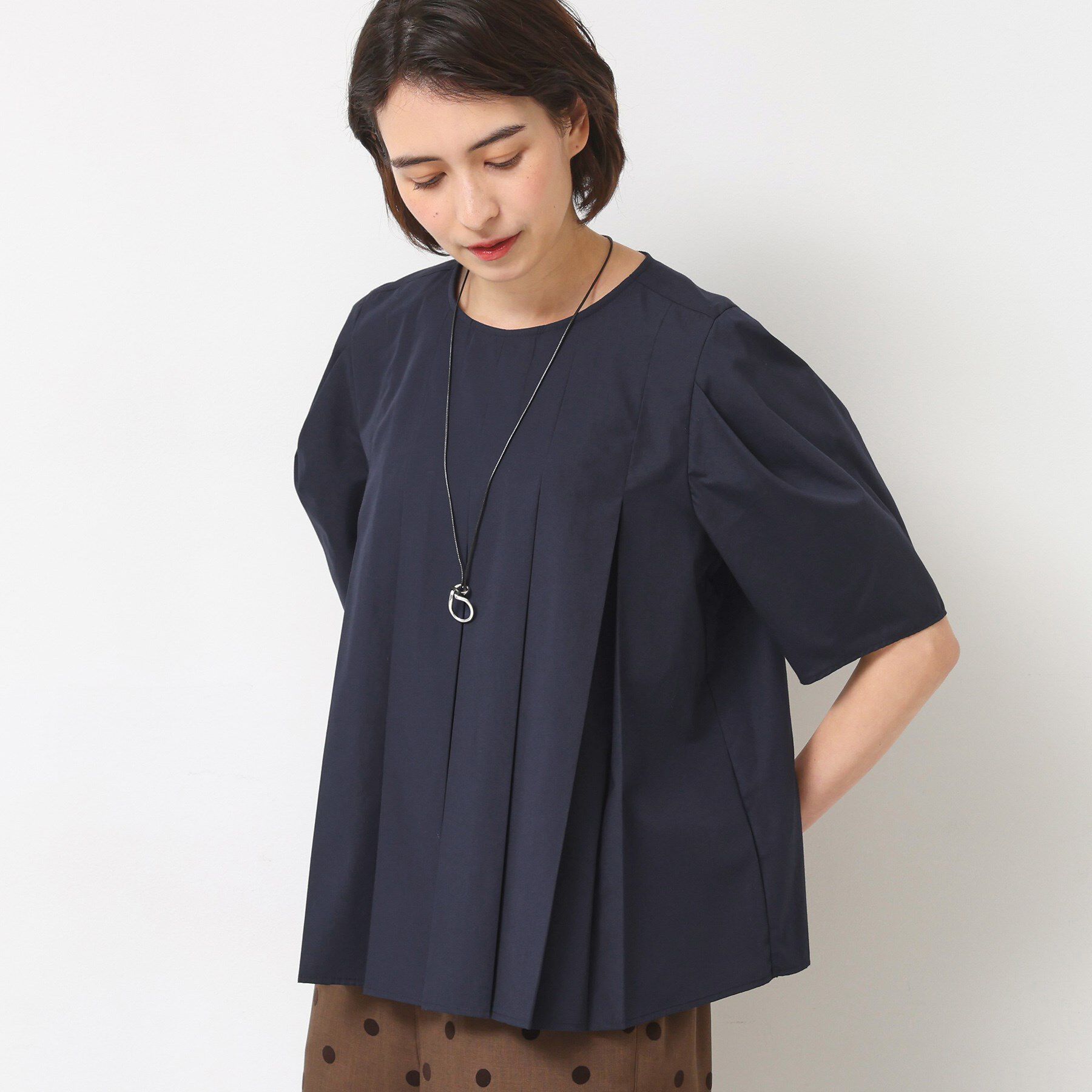 Dessin「【洗える】タックデザインブラウス」|シャツ・ブラウス|