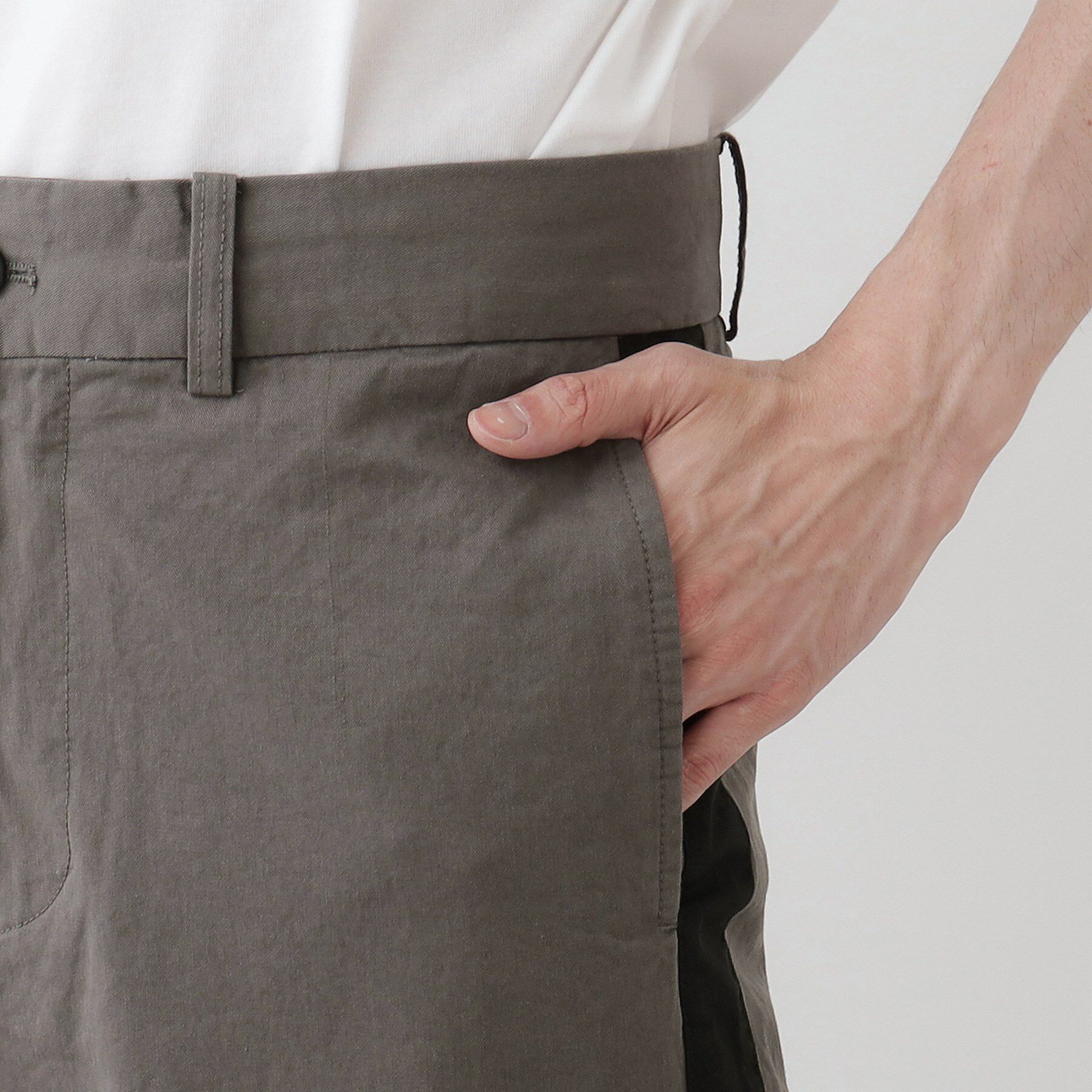 Dessin「【洗える】コットンツイルサイドライン入りパンツ」|その他|