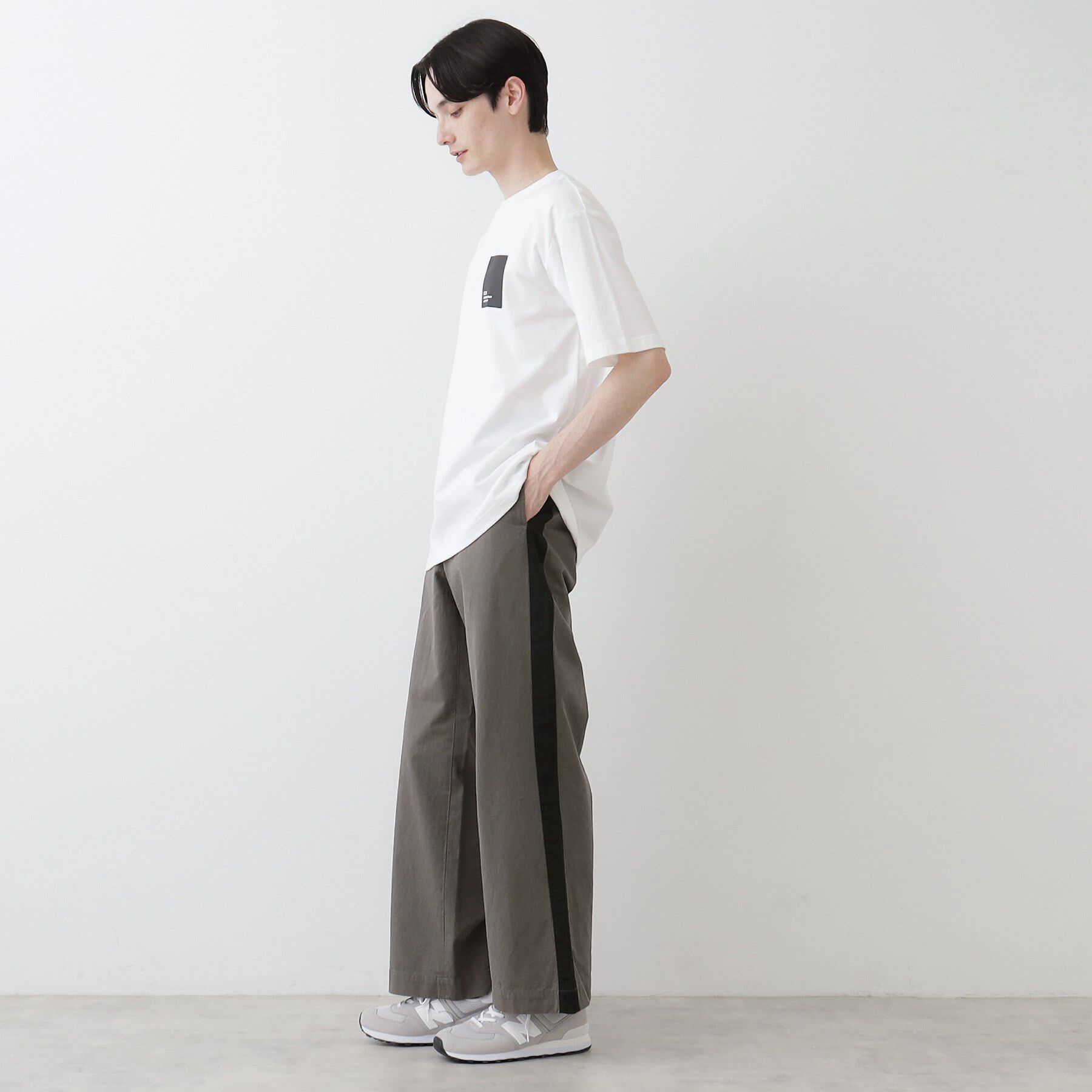 Dessin「【洗える】コットンツイルサイドライン入りパンツ」|その他|