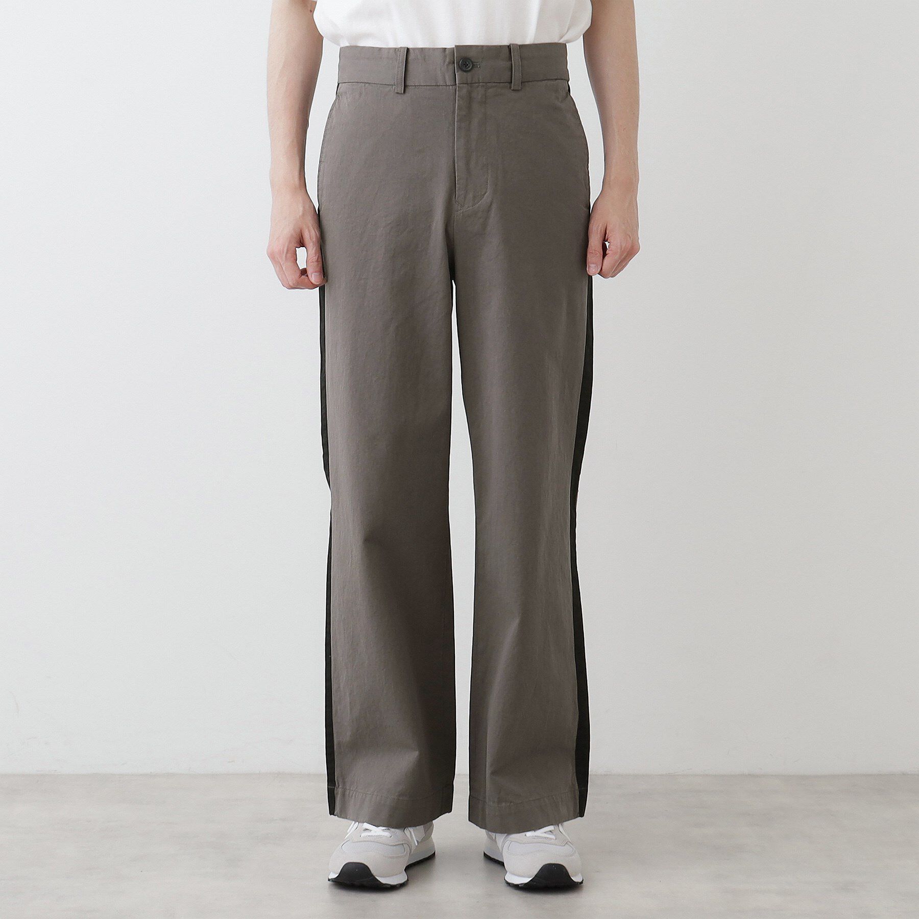 Dessin「【洗える】コットンツイルサイドライン入りパンツ」|その他|