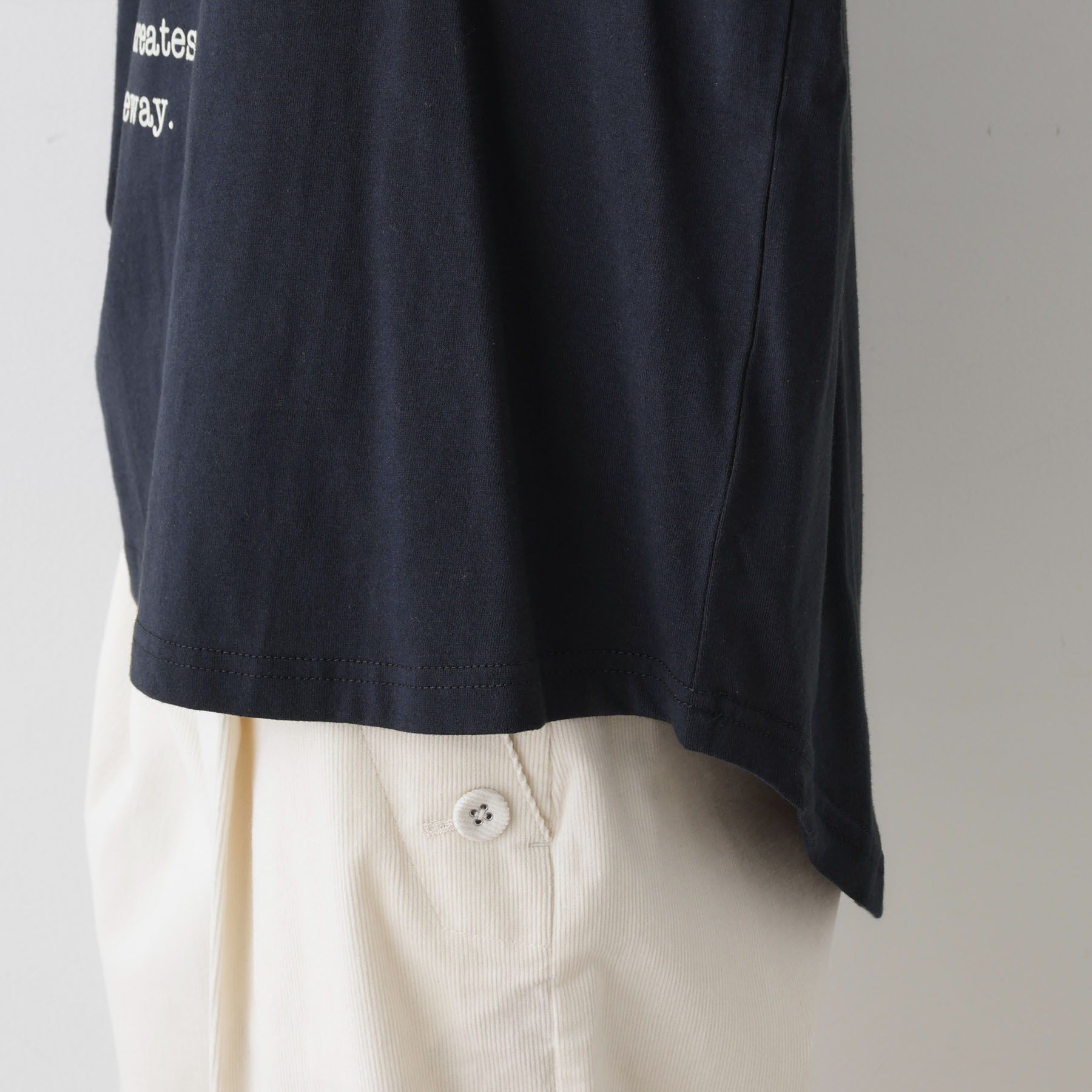 Dessin「【洗える】メッセージロゴロングスリーブTシャツ」|Tシャツ・カットソー|