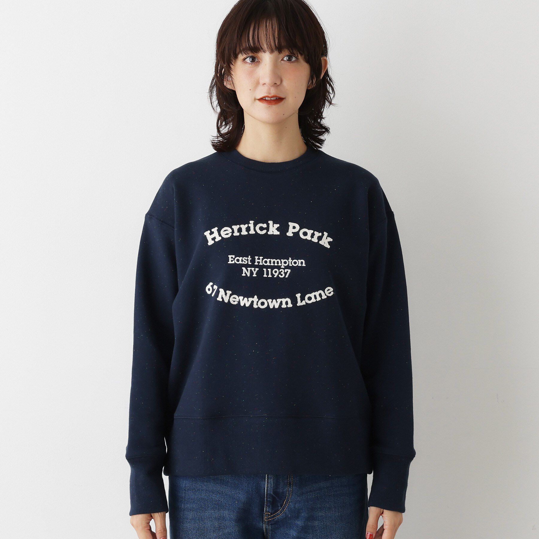 Dessin「【ユニセックス/洗える】ネップ裏毛スウェットトレーナー」|パーカー|