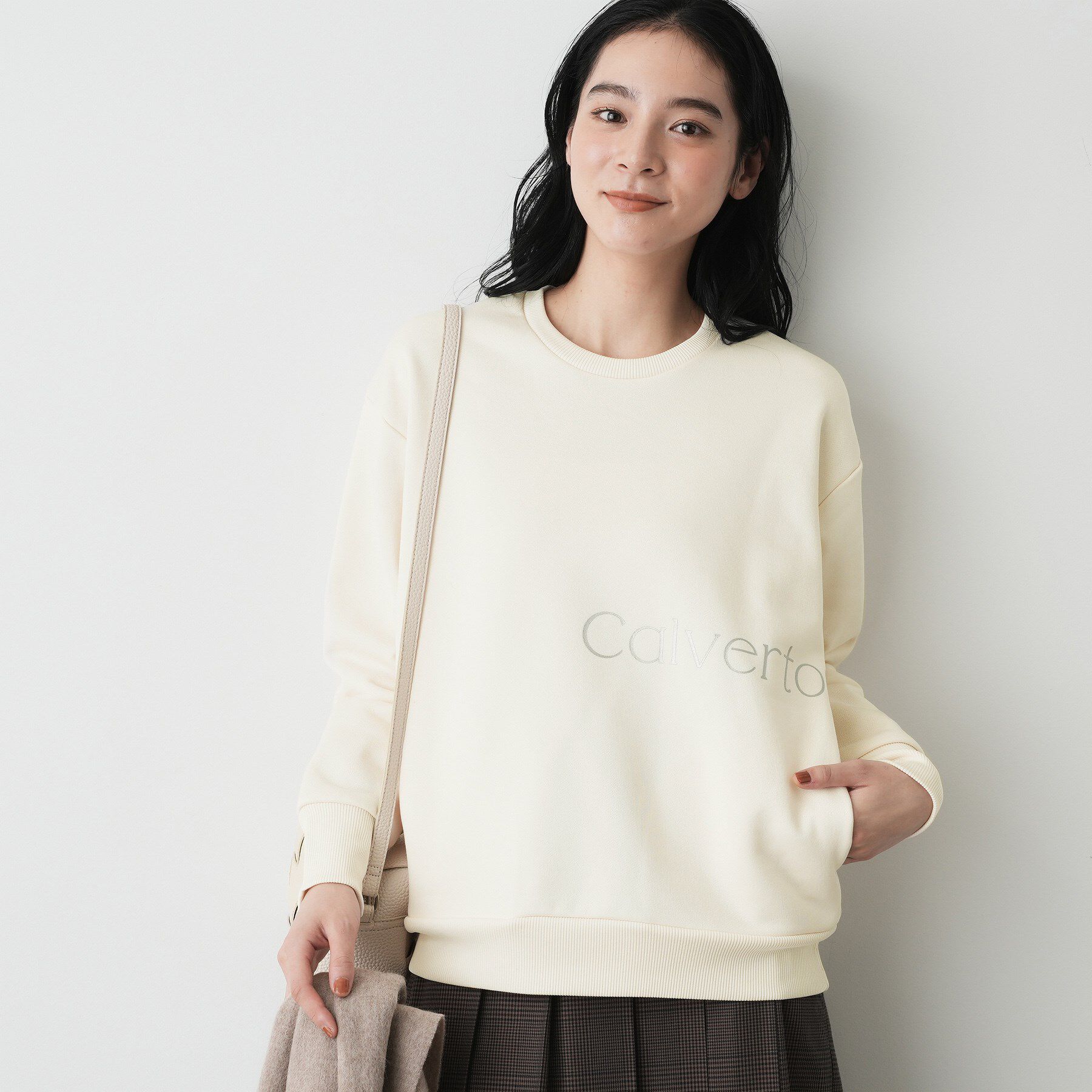 Dessin「【洗える】裏起毛ロゴスウェット」|パーカー|