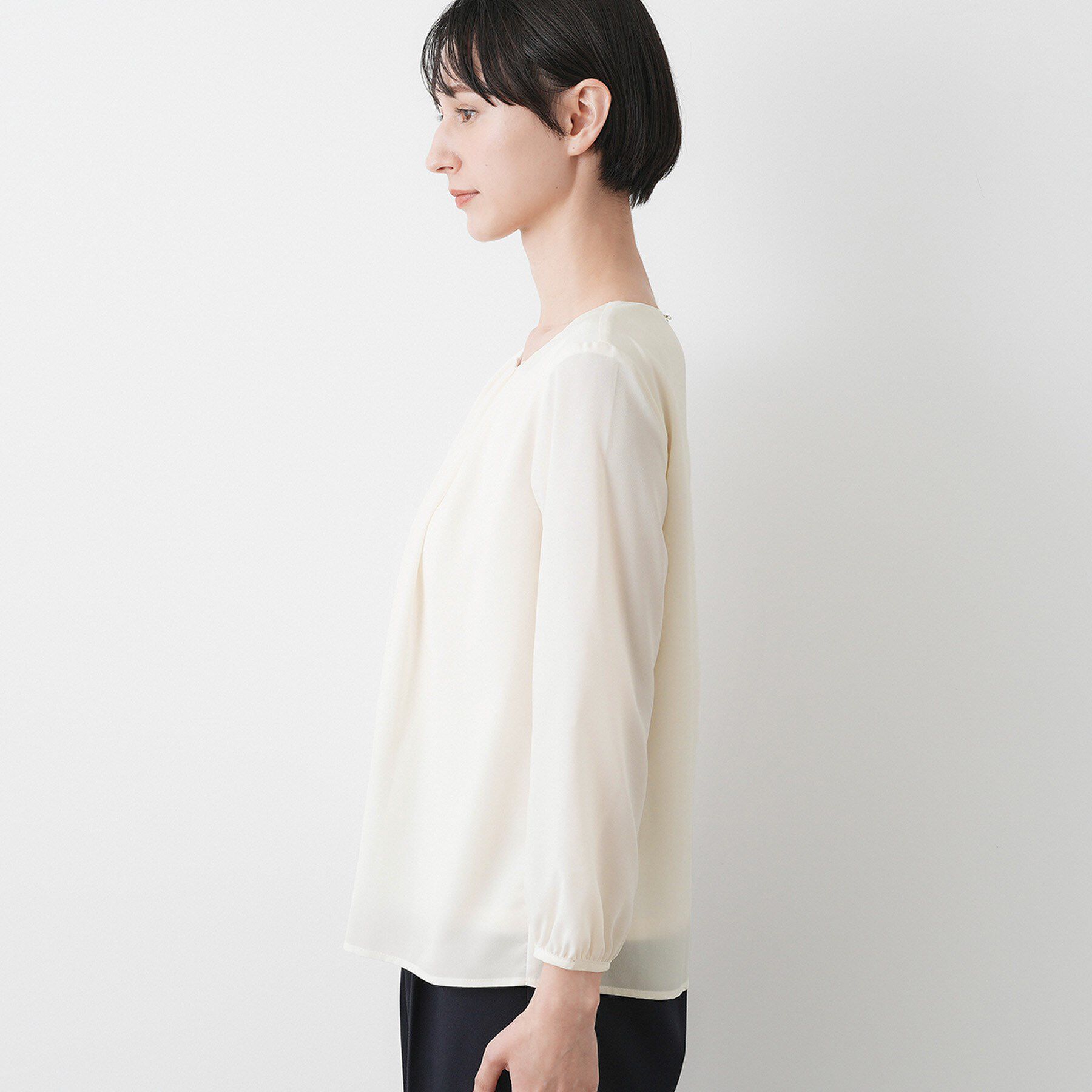 Dessin「【洗える】ジョーゼットブラウス」|シャツ・ブラウス|