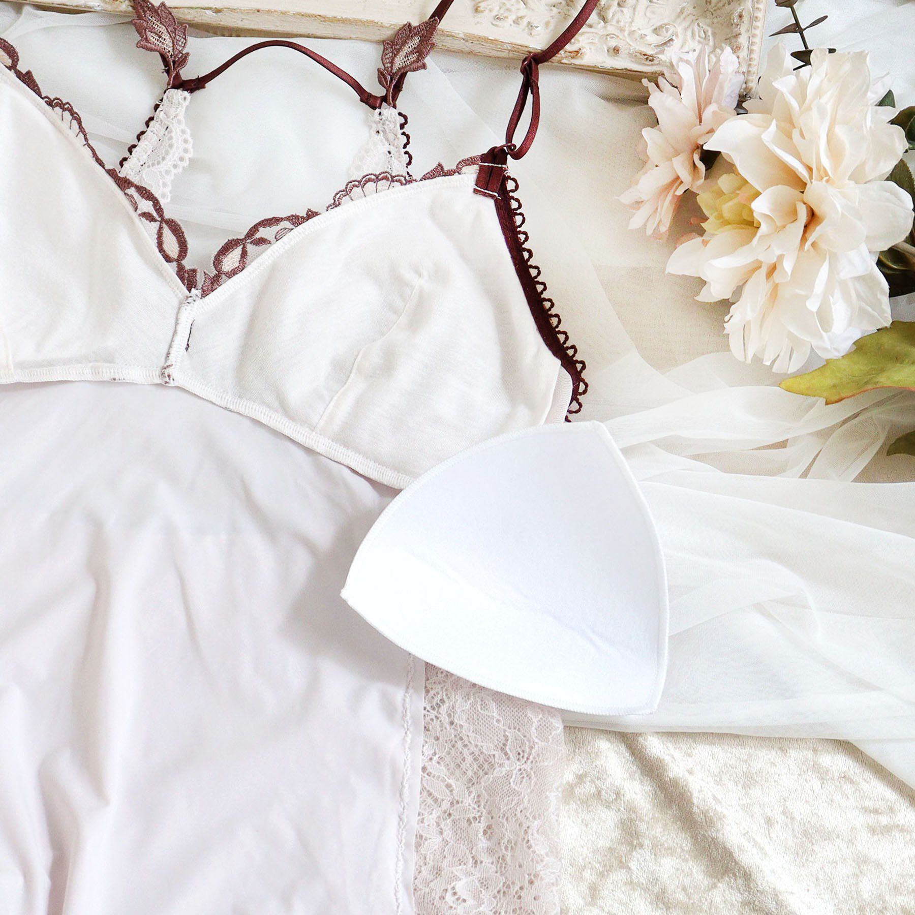 Risa Magli「エレノア カップ付スリップ」|キャミソール|