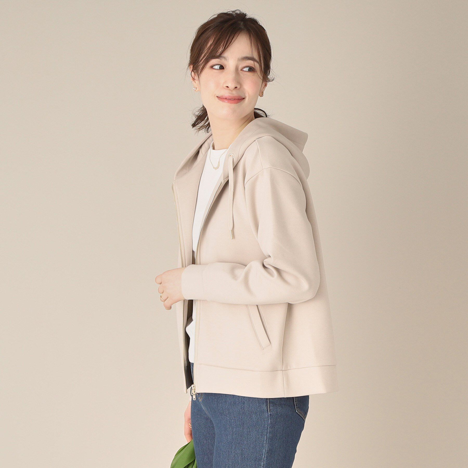 ITS&rsquo;DEMO「【手洗い可】ダブルジップダンボールパーカ」|パーカー|