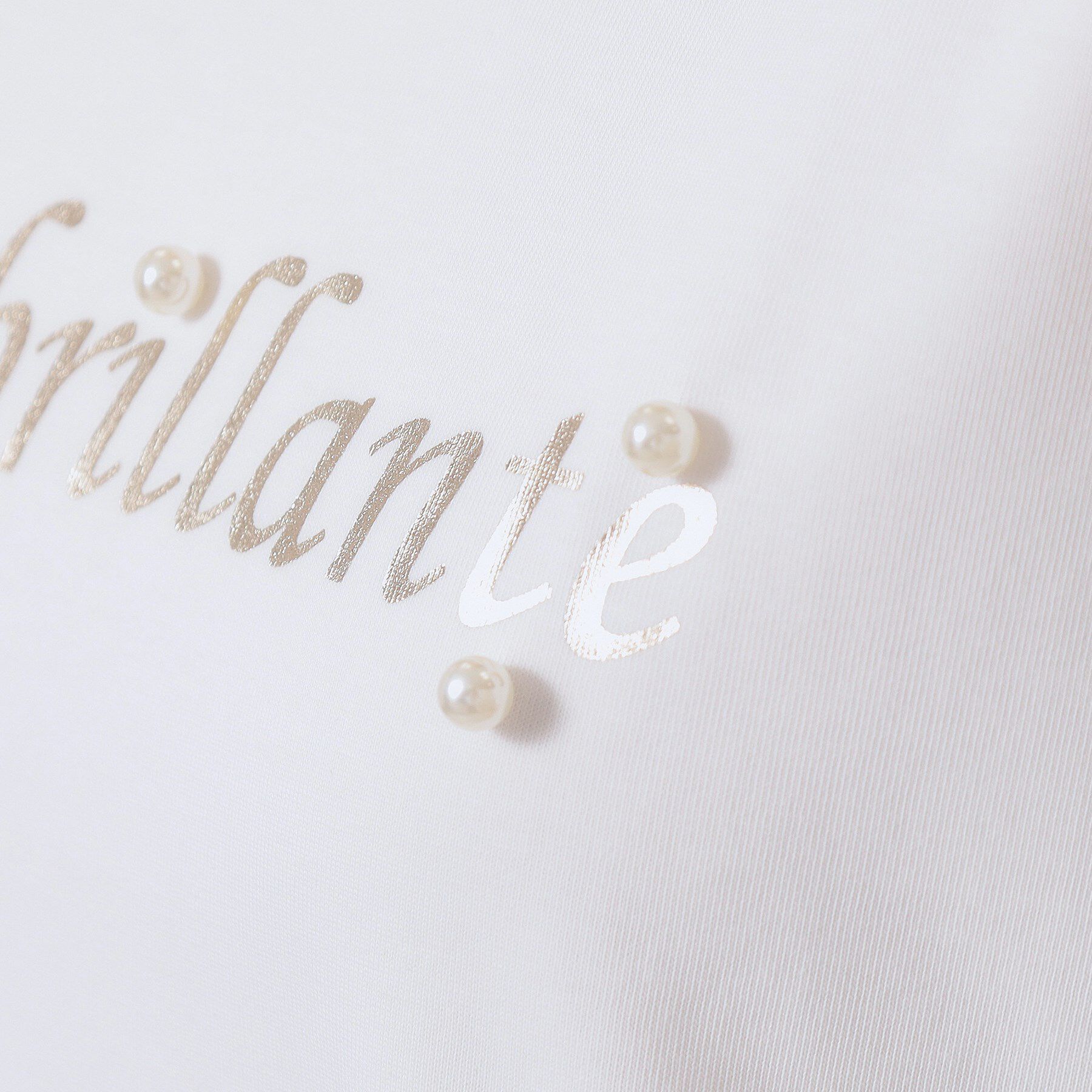 ITS&rsquo;DEMO「【手洗い可】箔ロゴプリントTシャツ」|Tシャツ・カットソー|