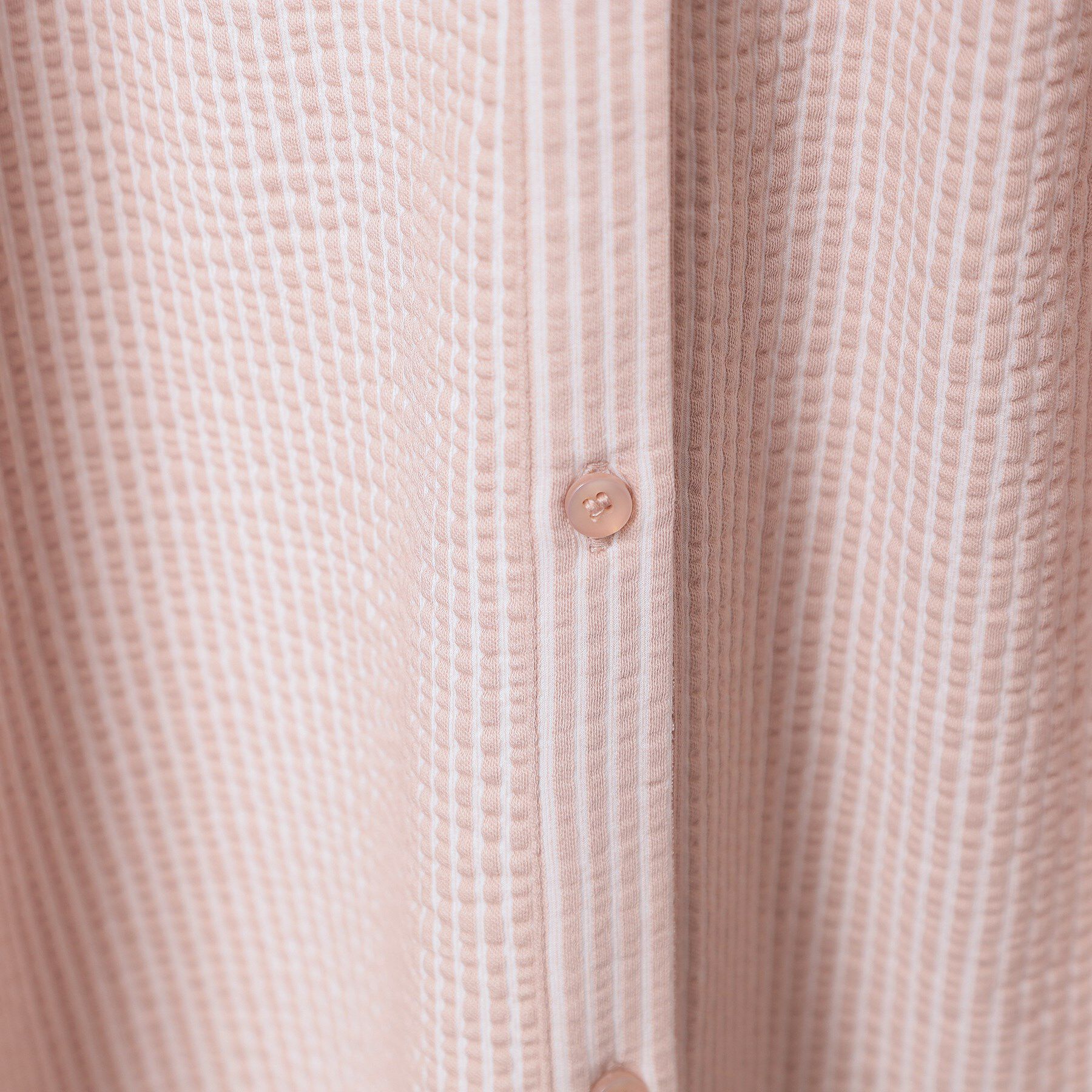 ITS&rsquo;DEMO「【洗濯機OK／洗濯後しわになりにくい】カットサッカー前開きワンピース」|ワンピース|