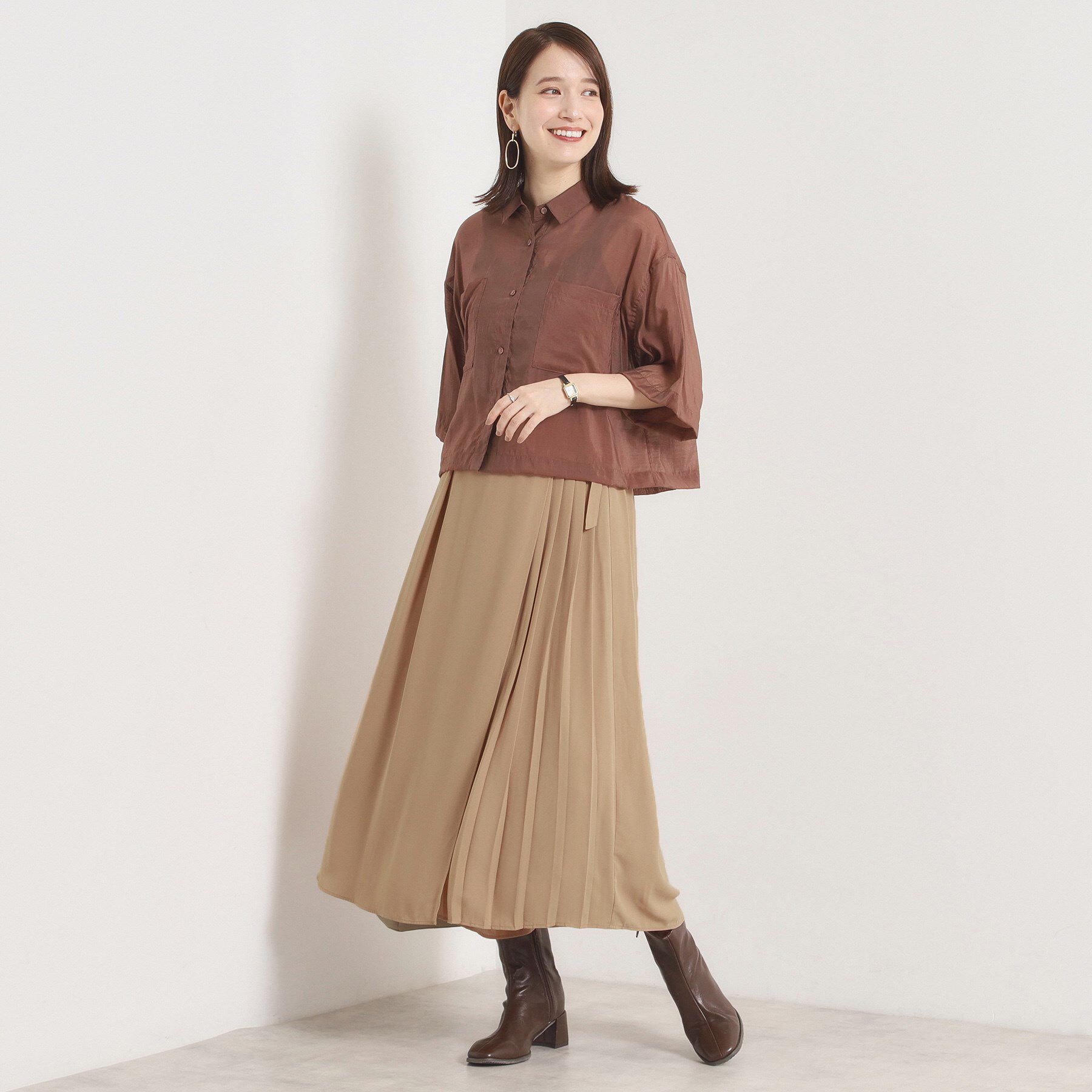 ITS&rsquo;DEMO「【手洗い可／ウエストゴム】サイドプリーツパンツ」|その他|