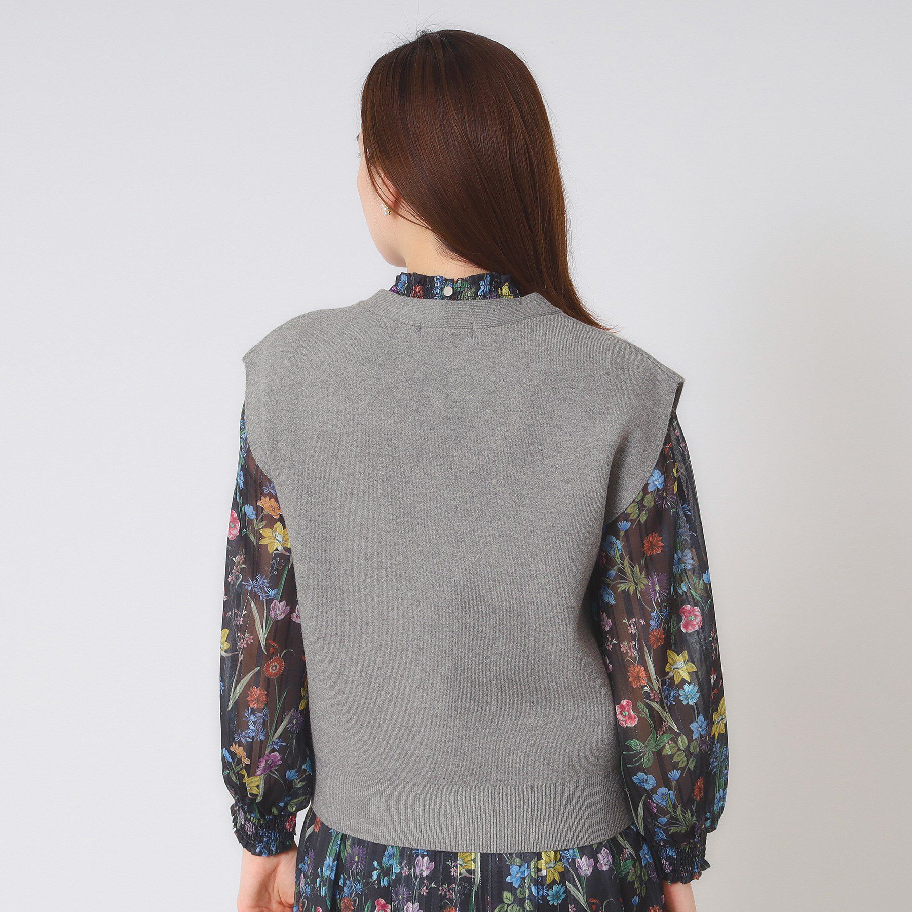 ITS&rsquo;DEMO「【手洗い可】Vネックニットジレ」|ニット・セーター|