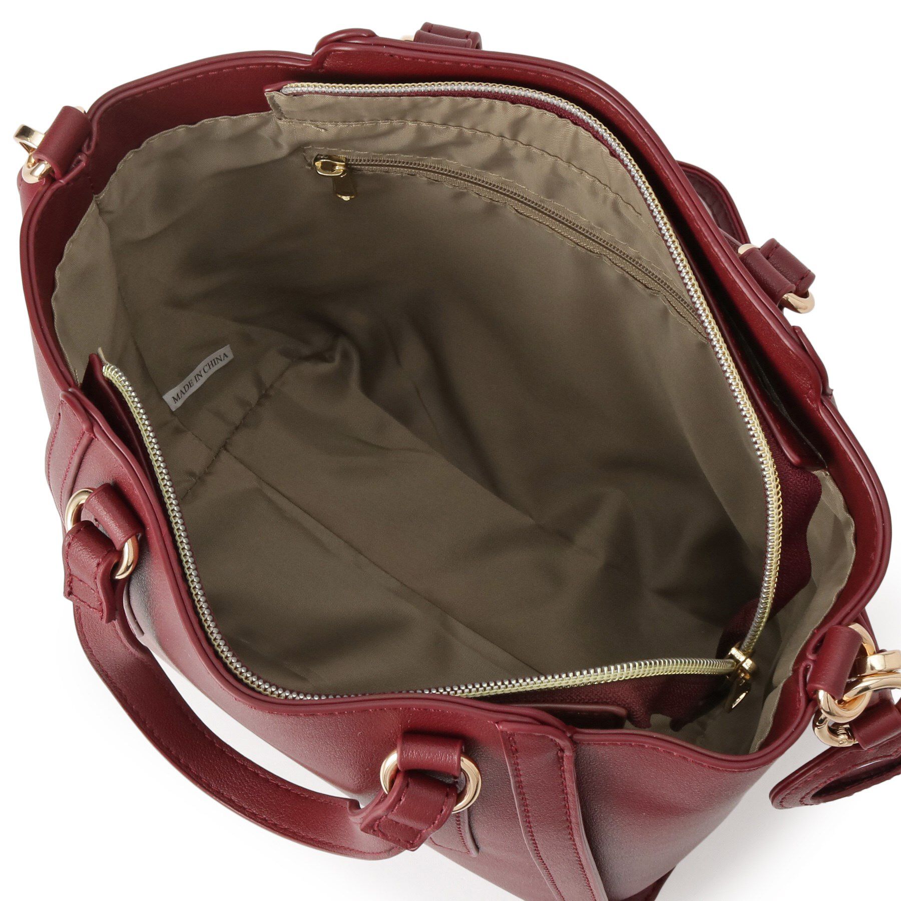 ITS&rsquo;DEMO「ミラーチャーム付き2WAYトート」|ハンドバッグ|