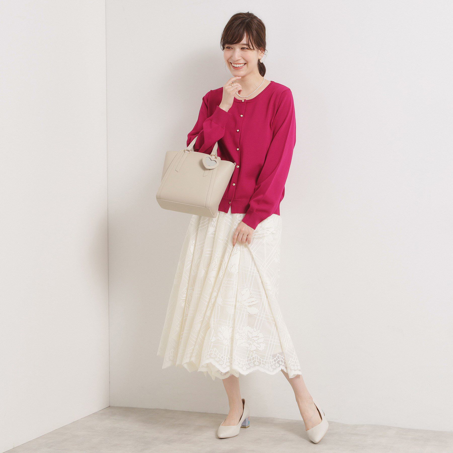 ITS&rsquo;DEMO「ミラーチャーム付き2WAYトート」|ハンドバッグ|