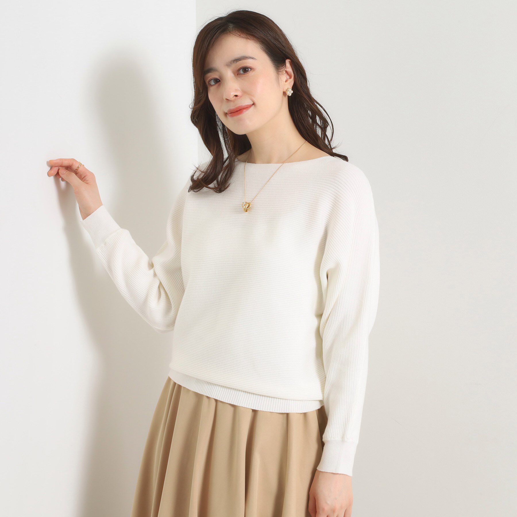 ITS&rsquo;DEMO「【手洗い可】アンジェリーナラメリブドルマンニット」|ニット・セーター|