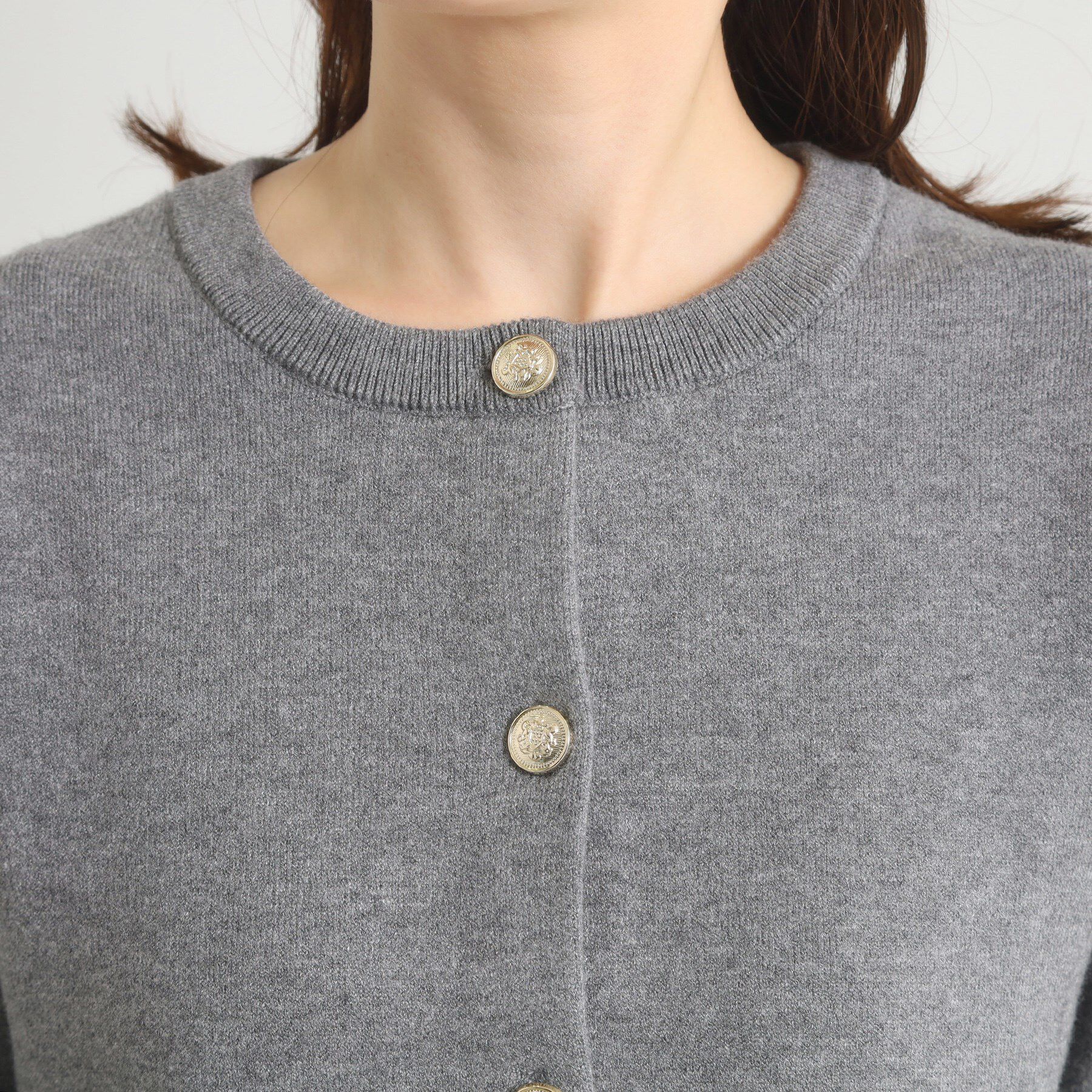 ITS&rsquo;DEMO「【手洗い可】ニットジャケット」|ノーカラージャケット|