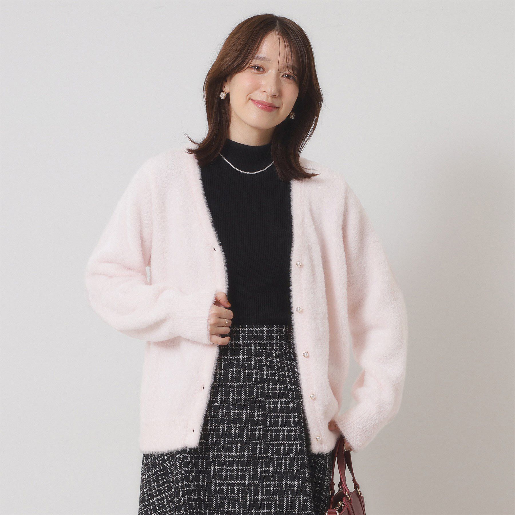 ITS&rsquo;DEMO「【手洗い可】フェザーヤーンVカーディガン」|カーディガン|