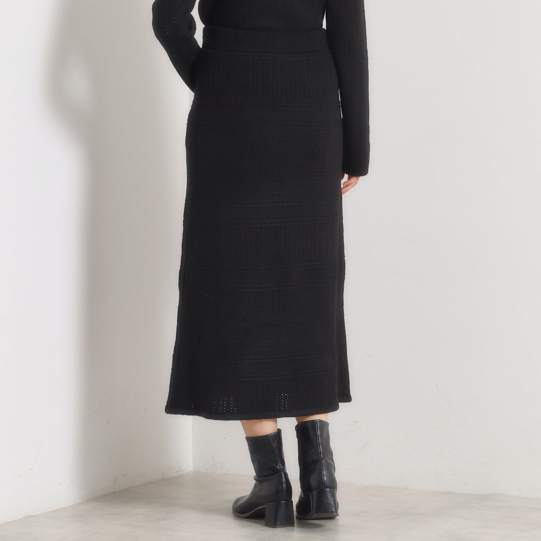ITS&rsquo;DEMO「【手洗い可／セットアップ可】柄編みニットスカート」|スカート|