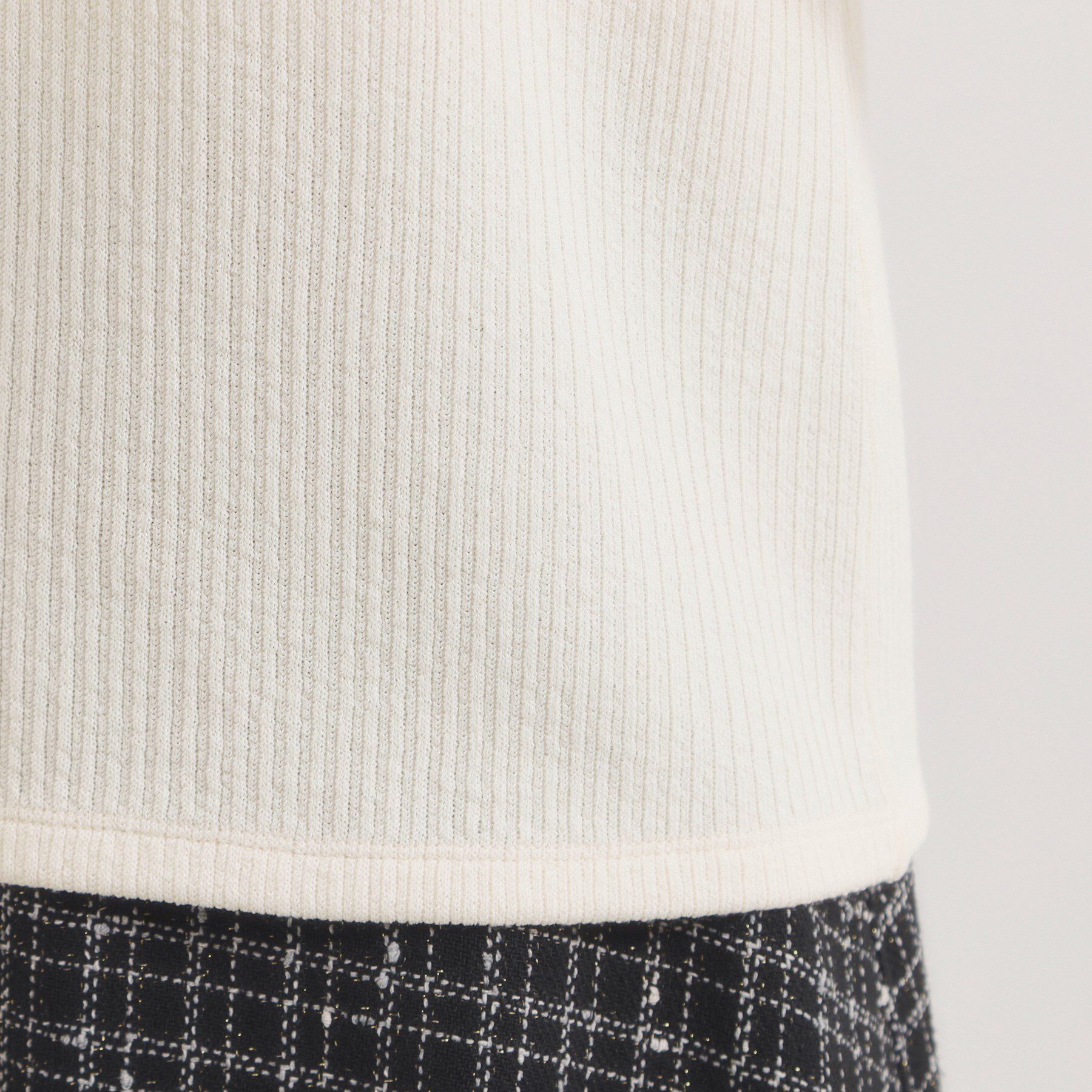 ITS&rsquo;DEMO「【手洗い可】パール調衿起毛リブプルオーバー」|Tシャツ・カットソー|